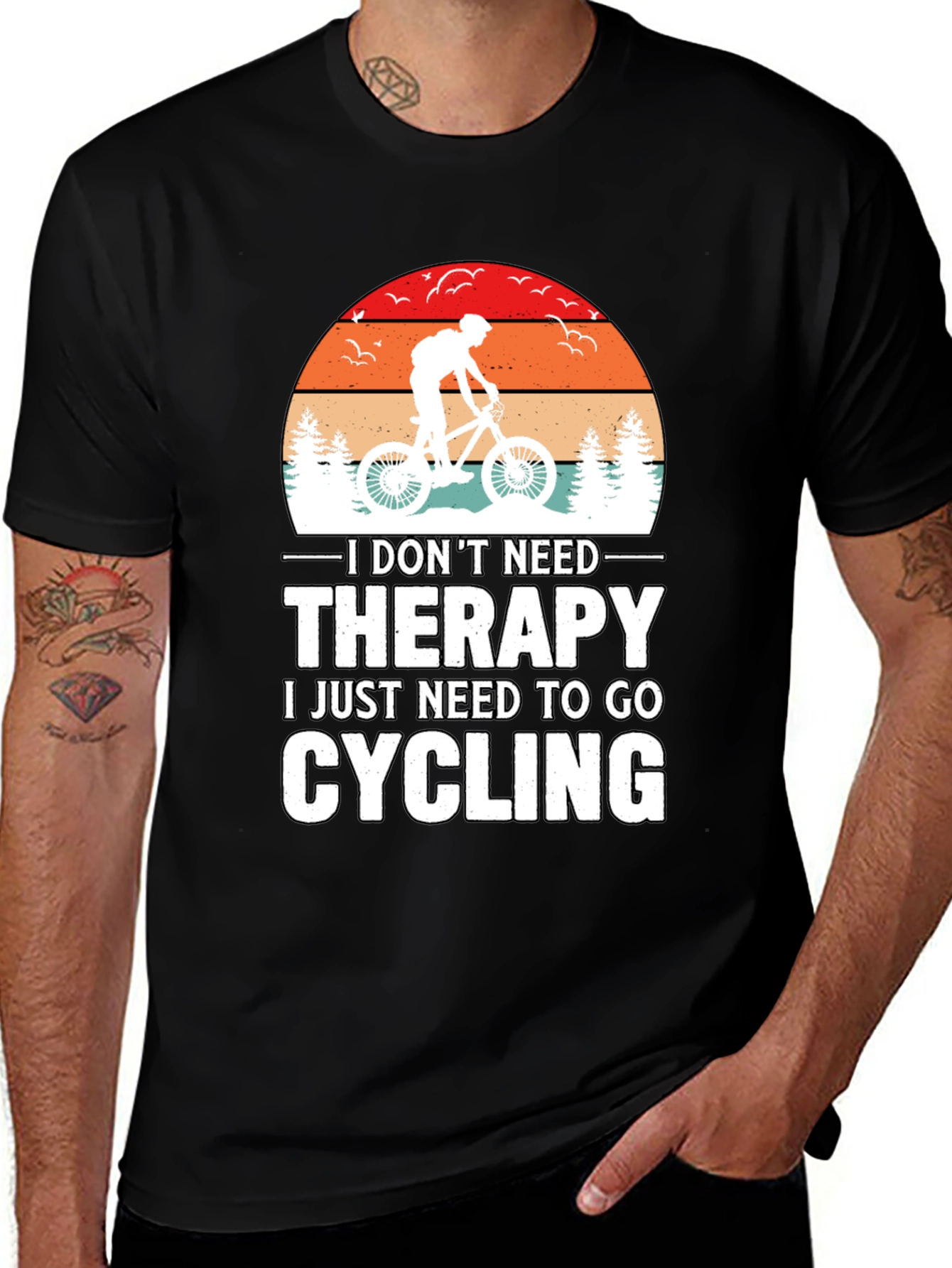 Cycling Therapy Tee - Mountain Bike T-Shirt