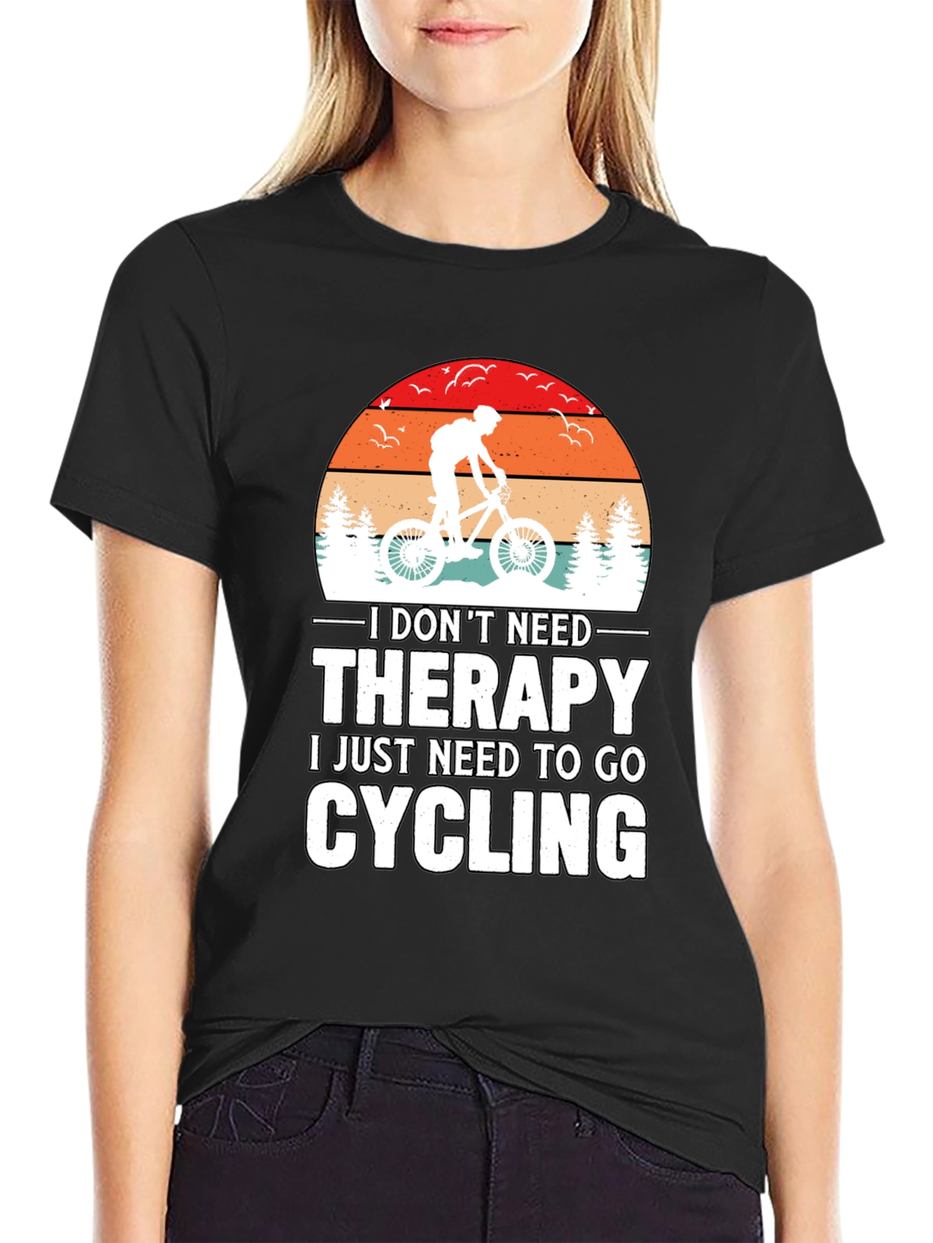Cycling Therapy Tee - Mountain Bike T-Shirt