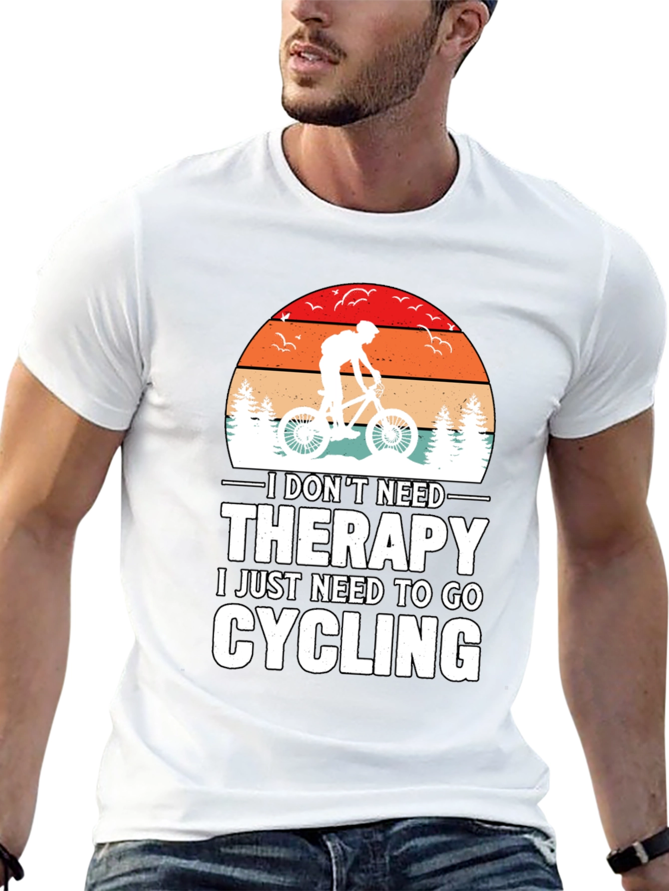 Cycling Therapy Tee - Mountain Bike T-Shirt