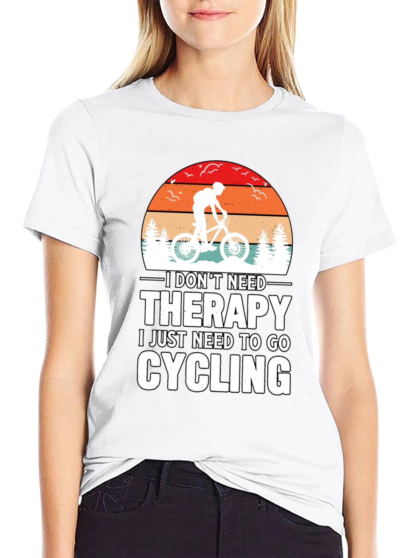 Cycling Therapy Tee - Mountain Bike T-Shirt