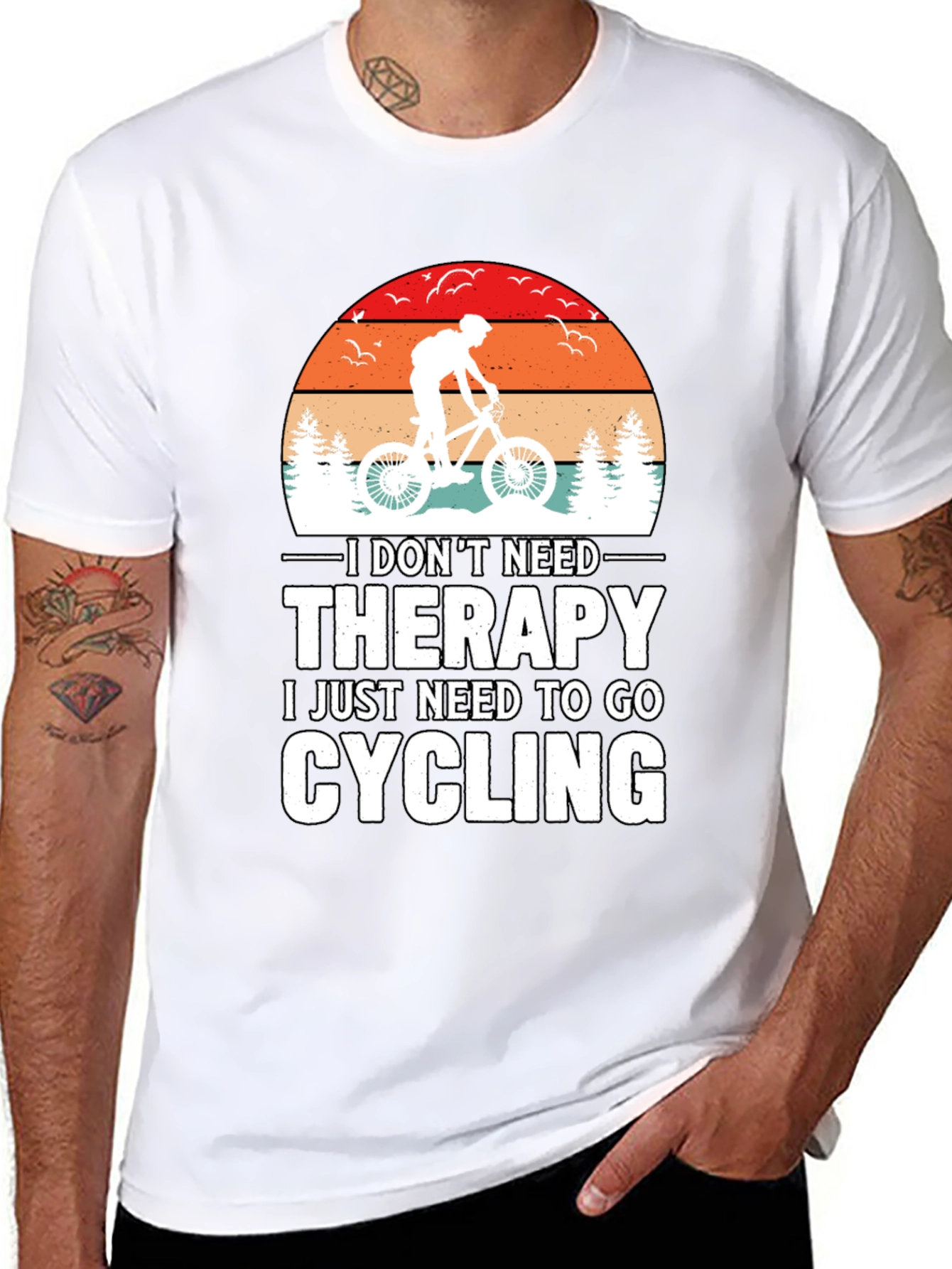 Cycling Therapy Tee - Mountain Bike T-Shirt