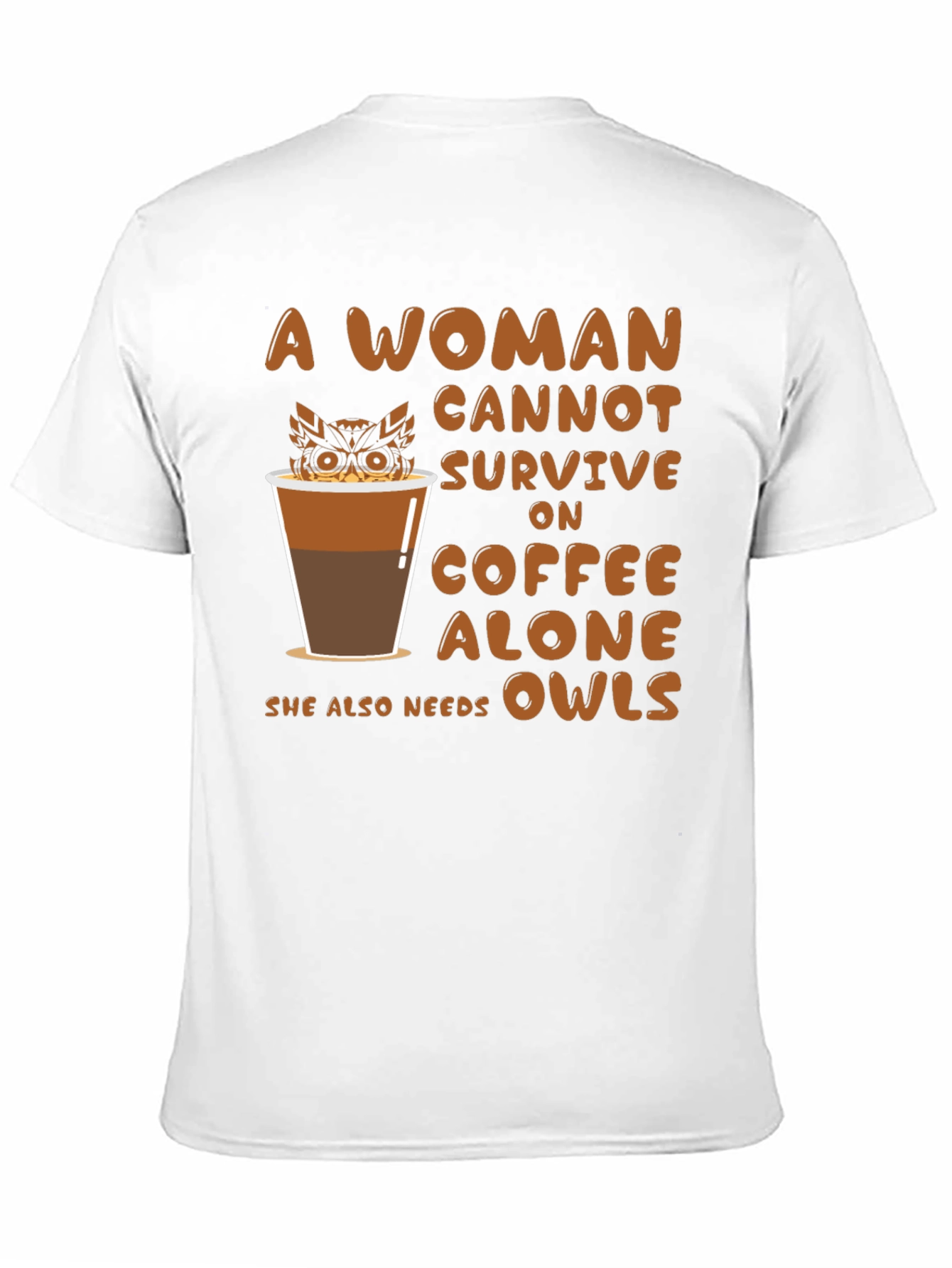Coffee & Owls Womens T-Shirt