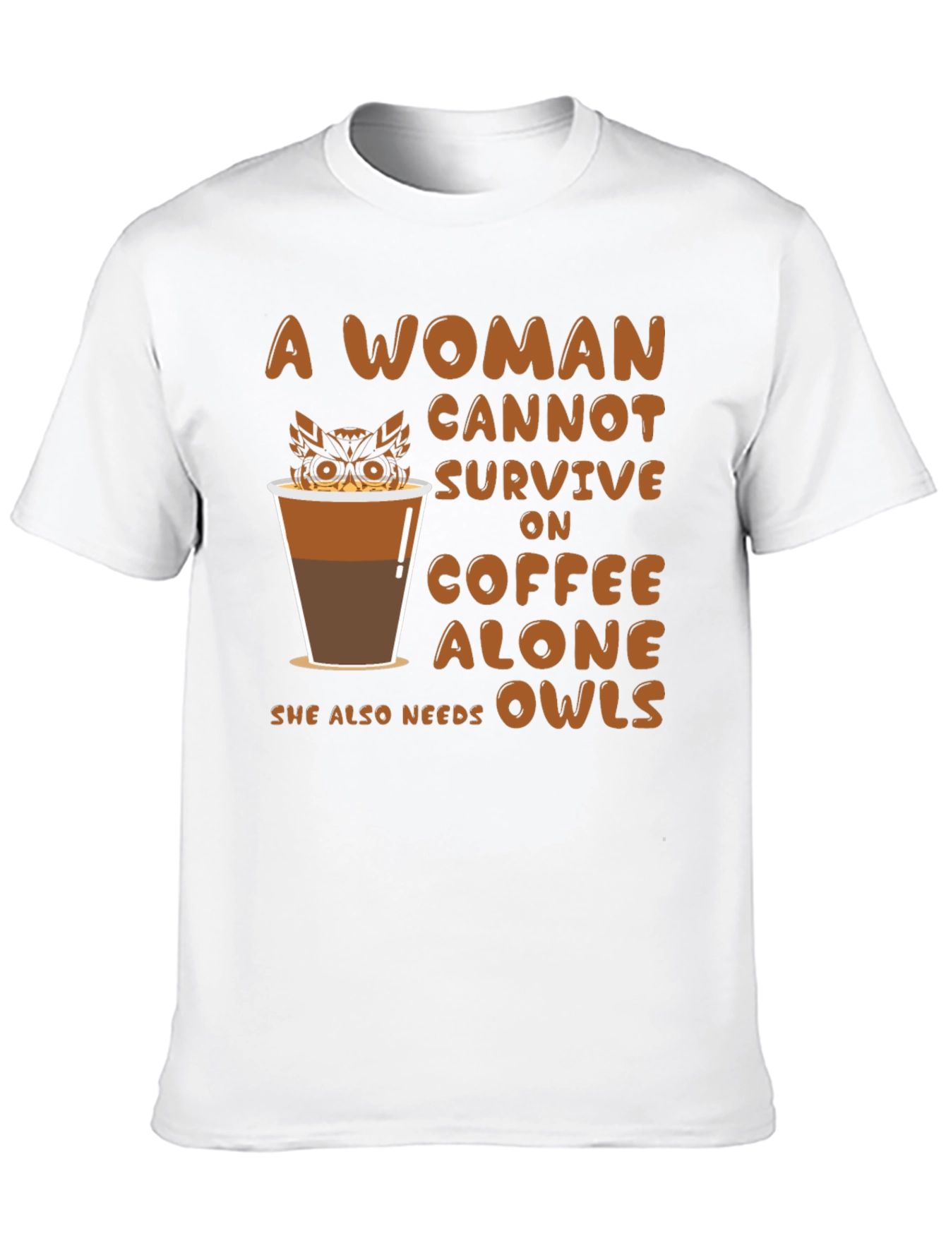Coffee & Owls Womens T-Shirt