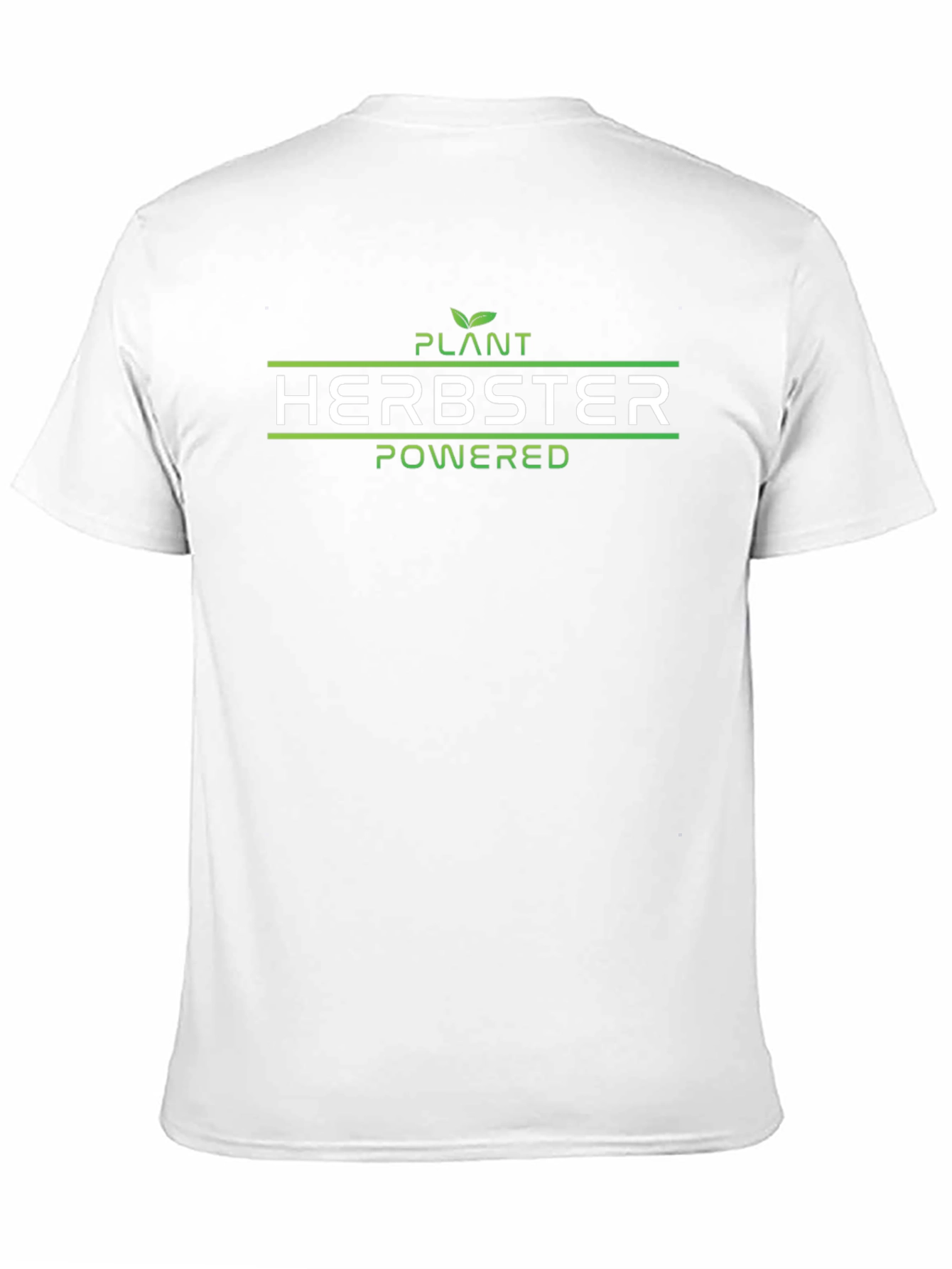 Plant Herbster Powered Black T-Shirt