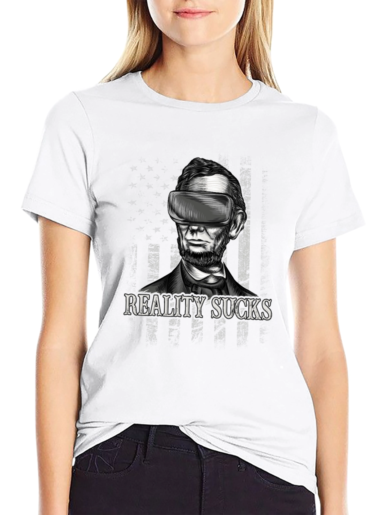 Reality Sucks Lincoln VR T-Shirt