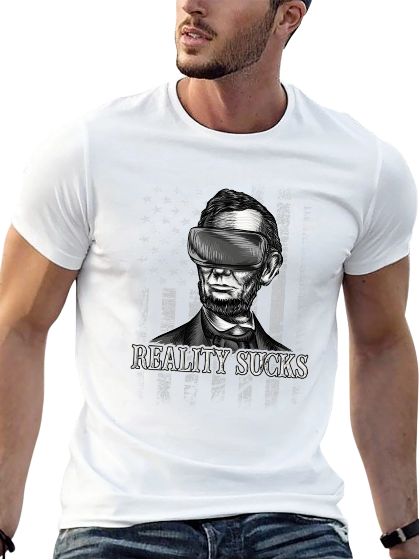 Reality Sucks Lincoln VR T-Shirt