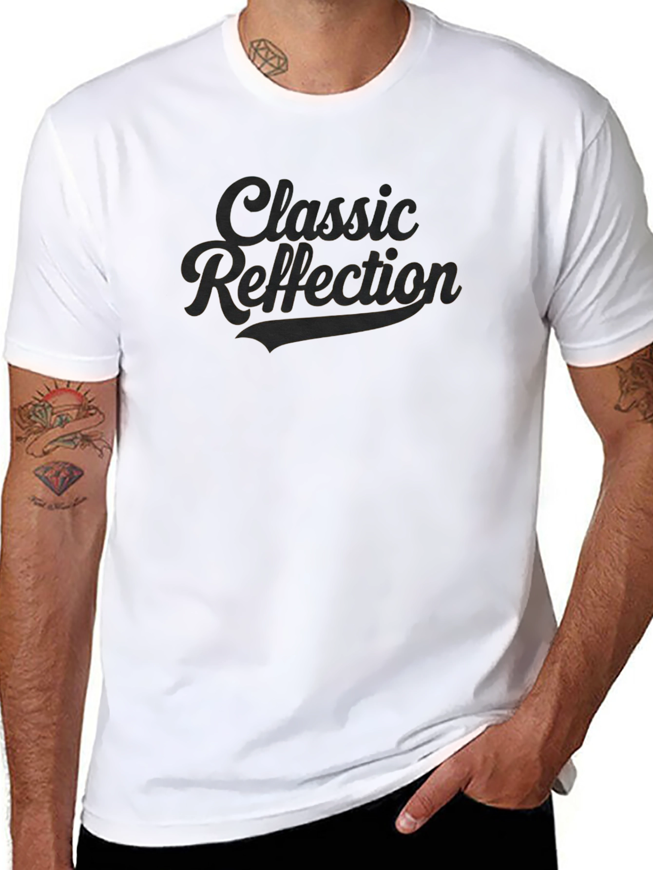 Classic Reflection Black T-Shirt