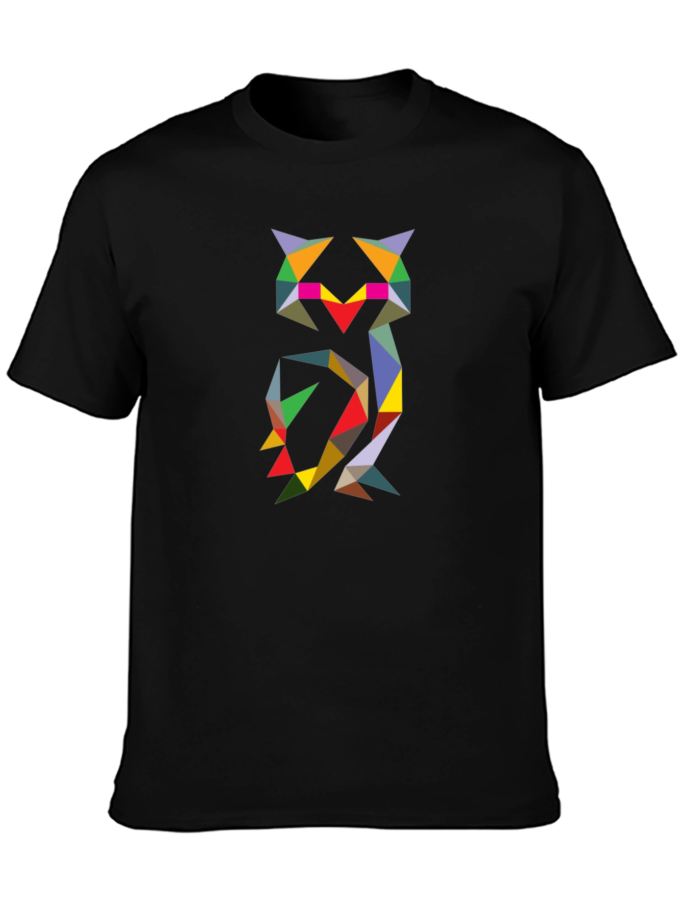 Geometric Owl Tee - Modern Art Print