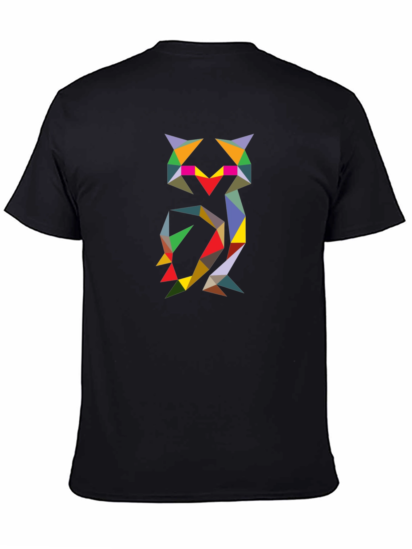 Geometric Owl Tee - Modern Art Print