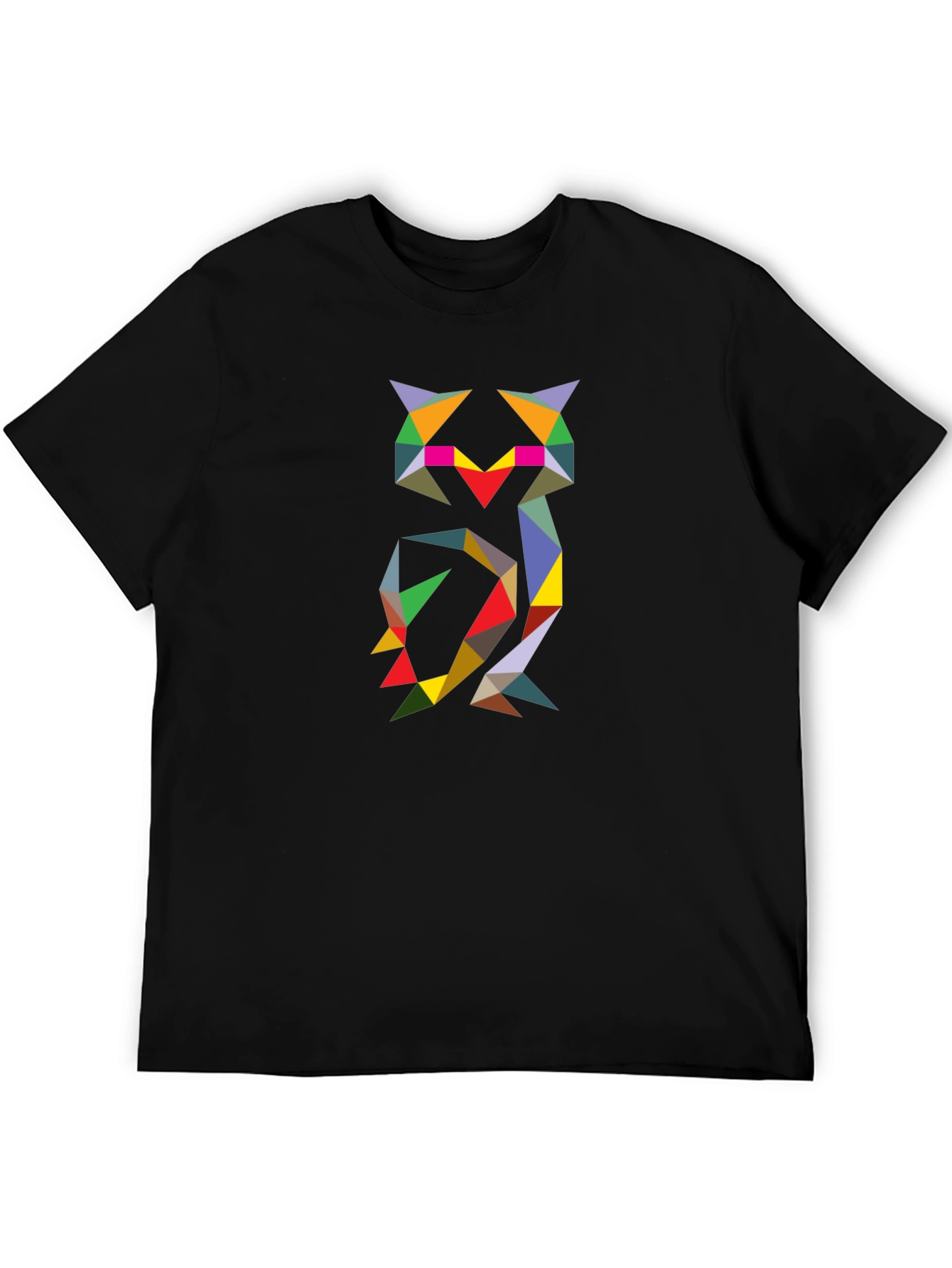 Geometric Owl Tee - Modern Art Print