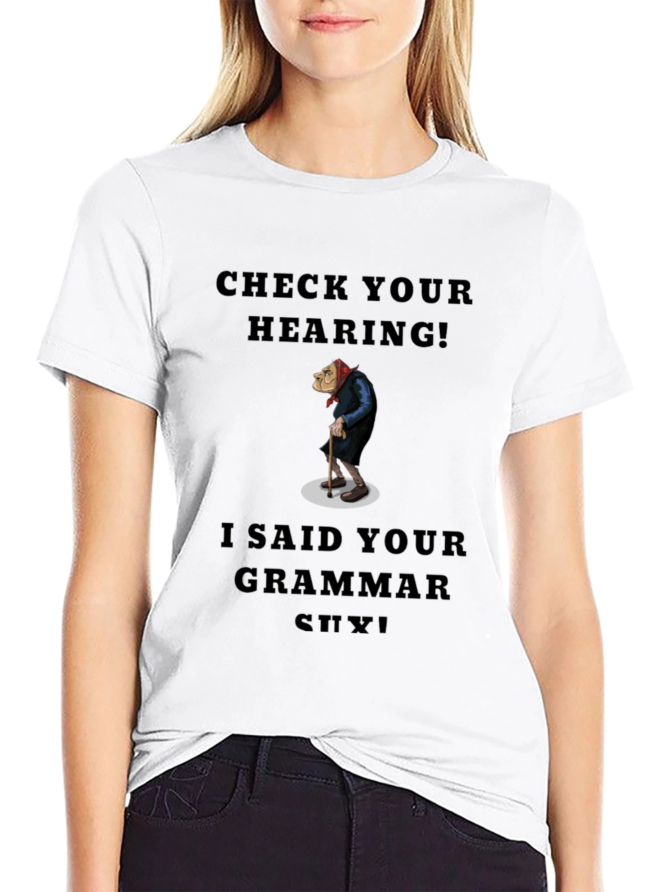 Check Your Hearing Grammar T-Shirt