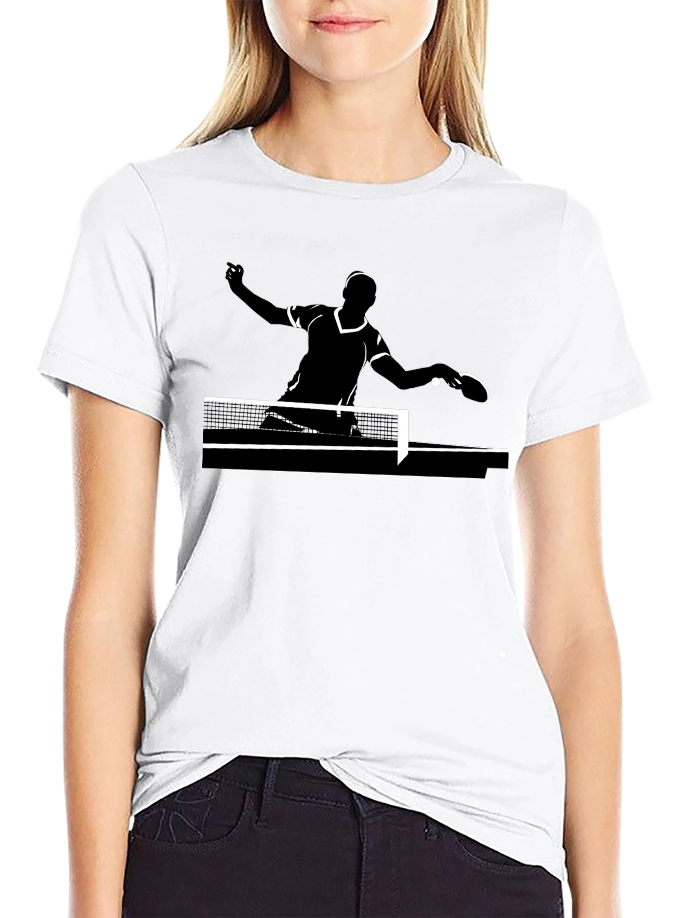 Table Tennis Player Graphic T-Shirt