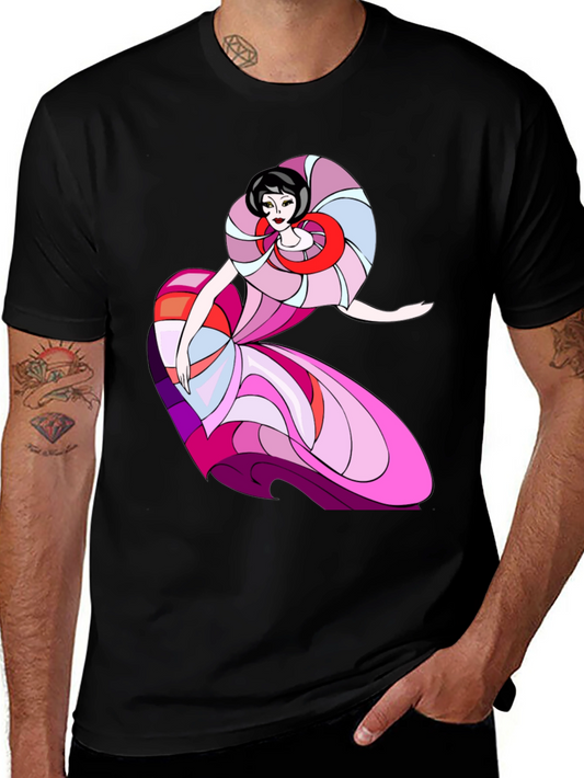 Abstract Dancer Graphic T-Shirt