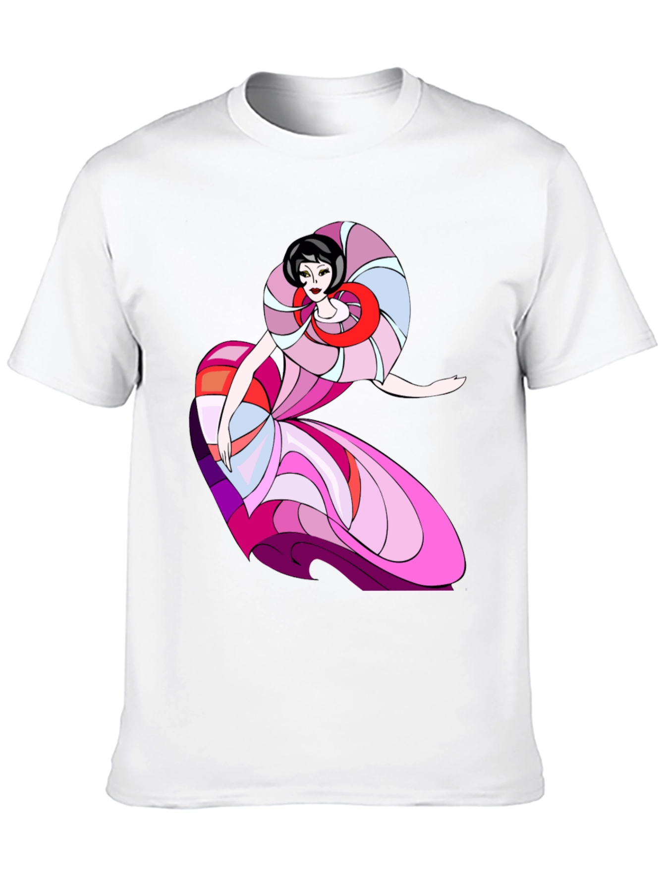 Abstract Dancer Graphic T-Shirt