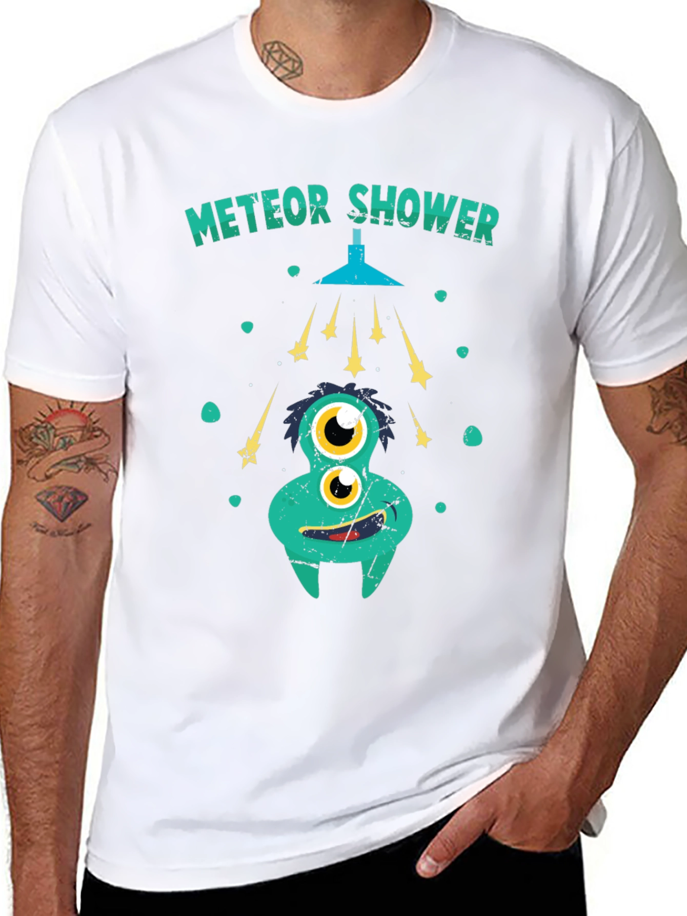 Meteor Shower Funny Graphic Tee
