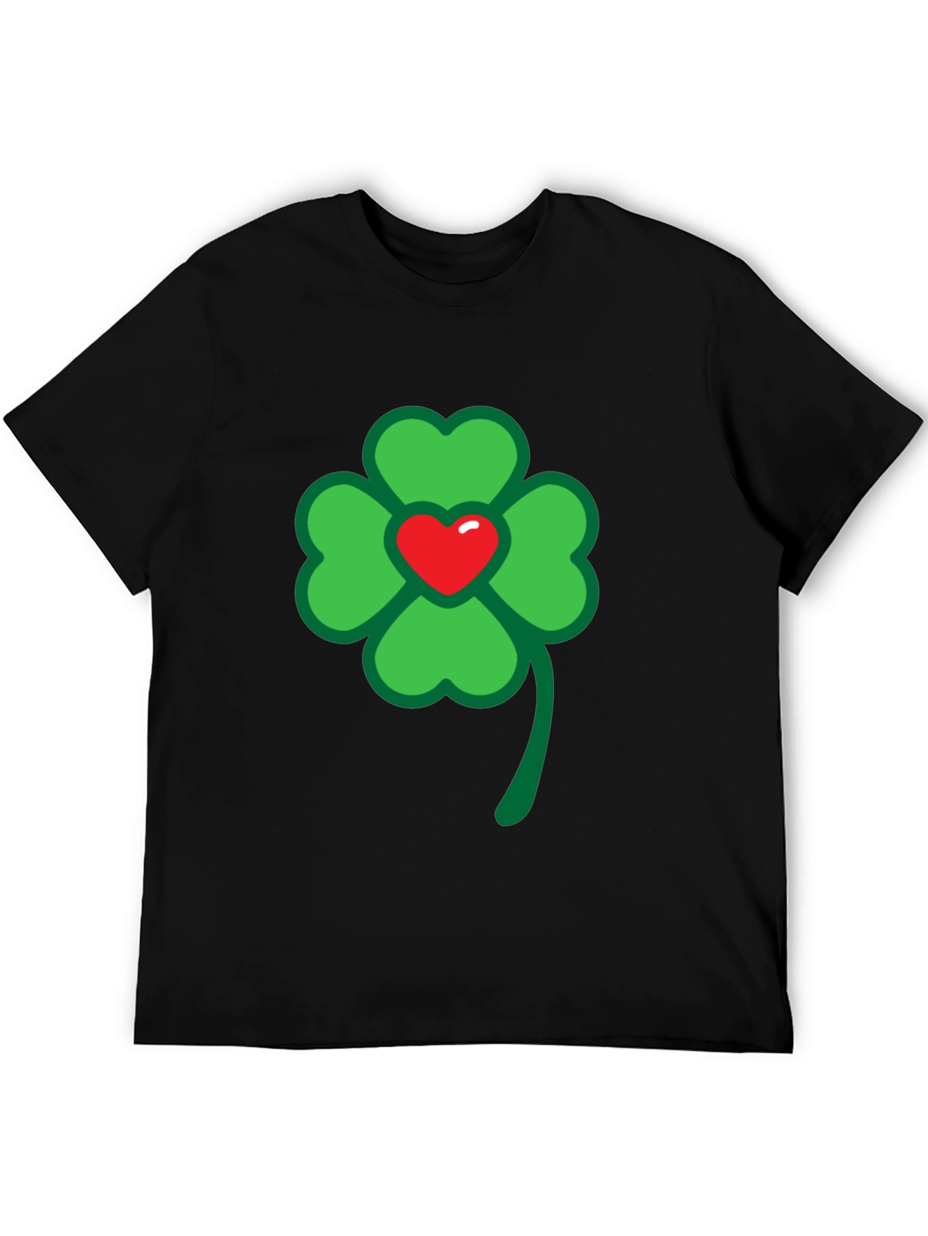 Lucky Clover Heart Graphic Tee - St. Patricks Day