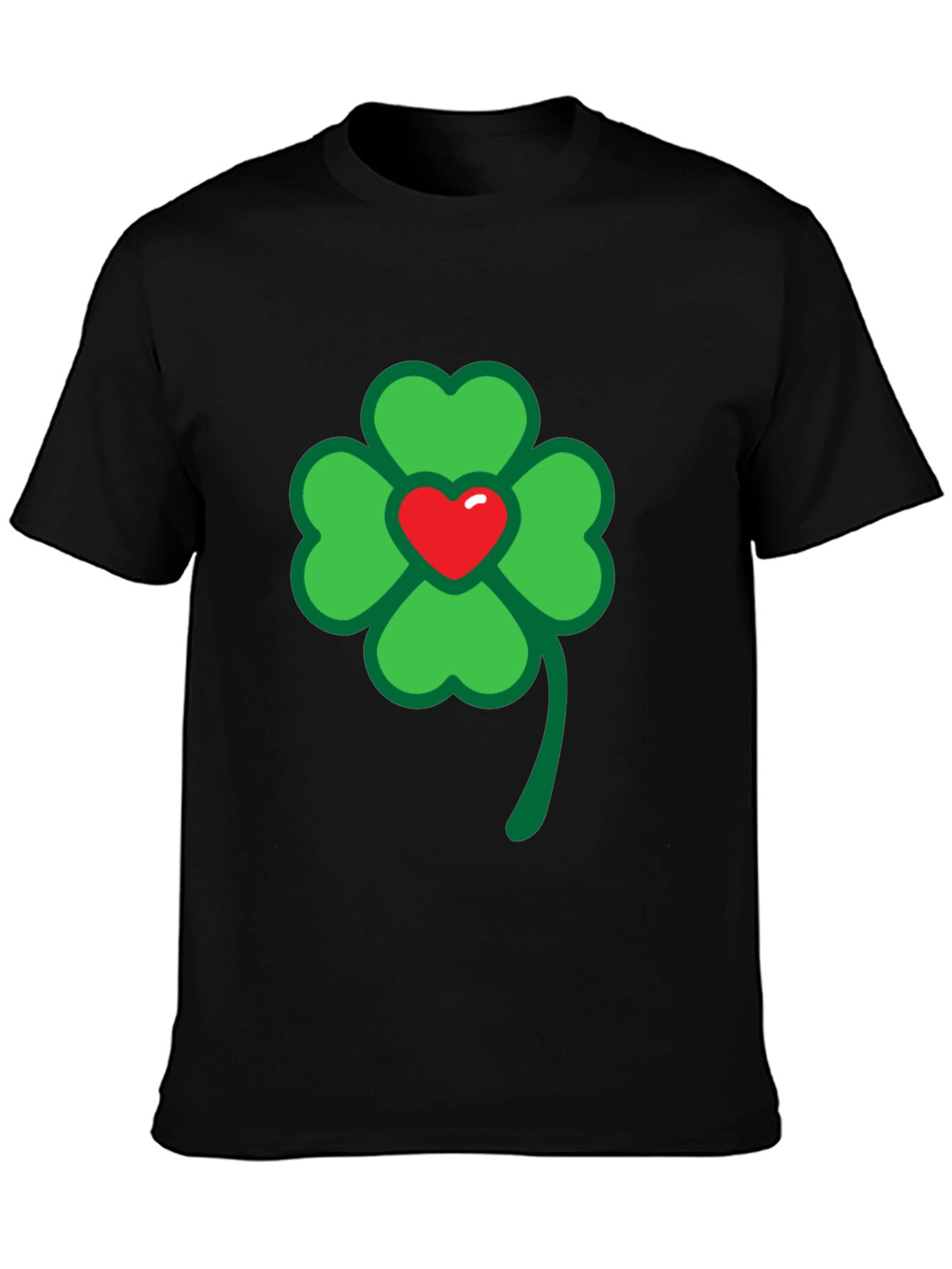 Lucky Clover Heart Graphic Tee - St. Patricks Day