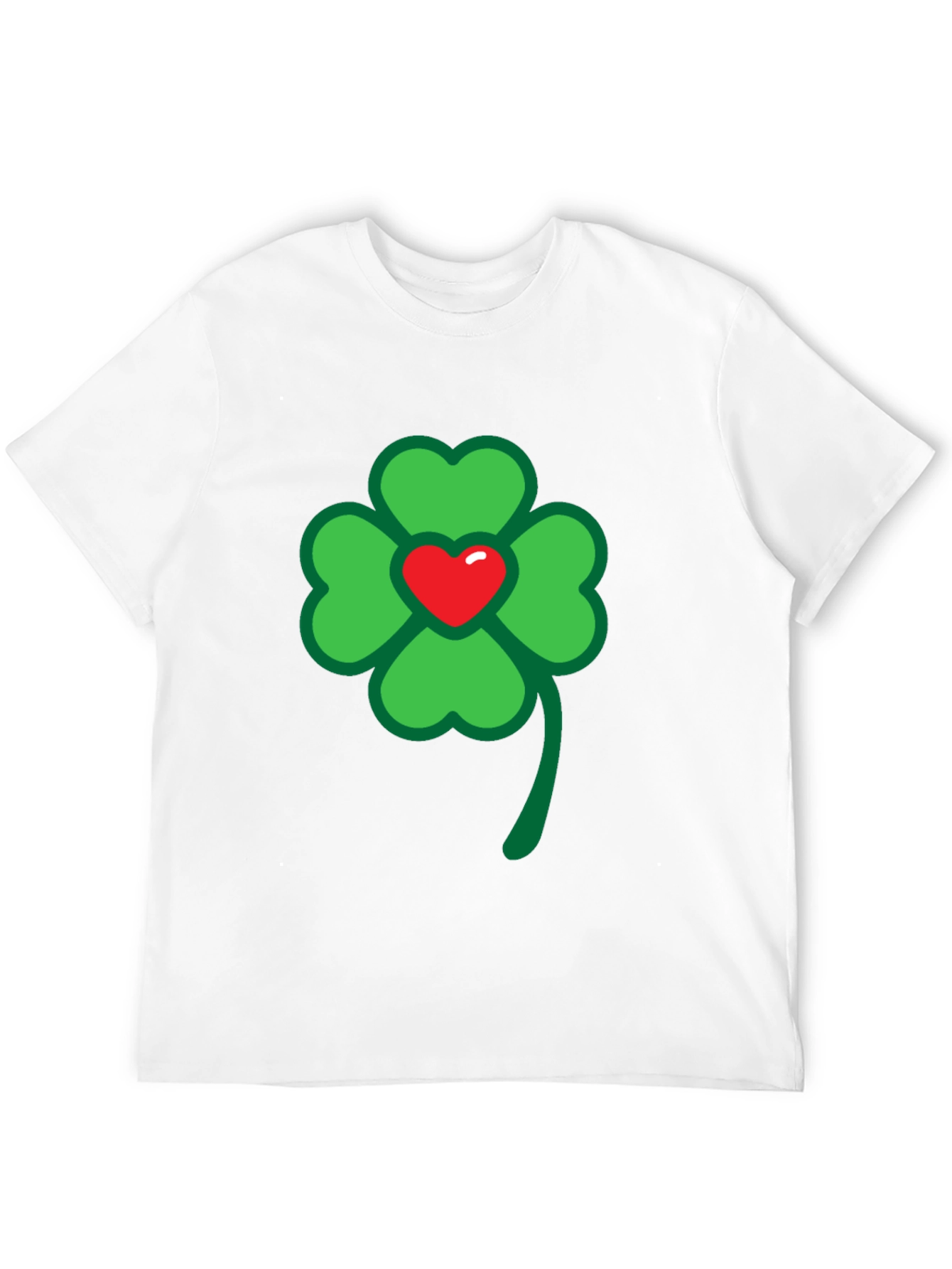 Lucky Clover Heart Graphic Tee - St. Patricks Day