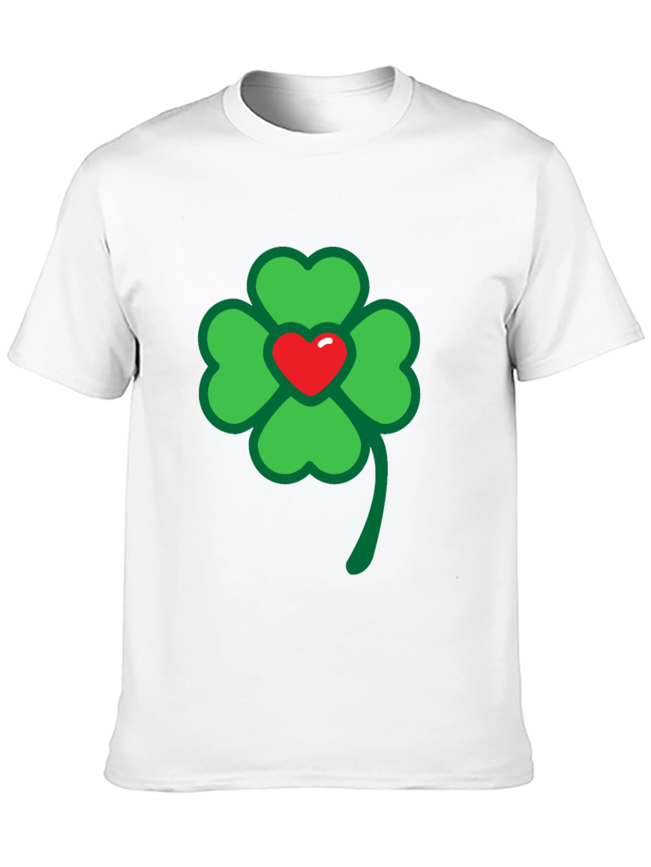 Lucky Clover Heart Graphic Tee - St. Patricks Day