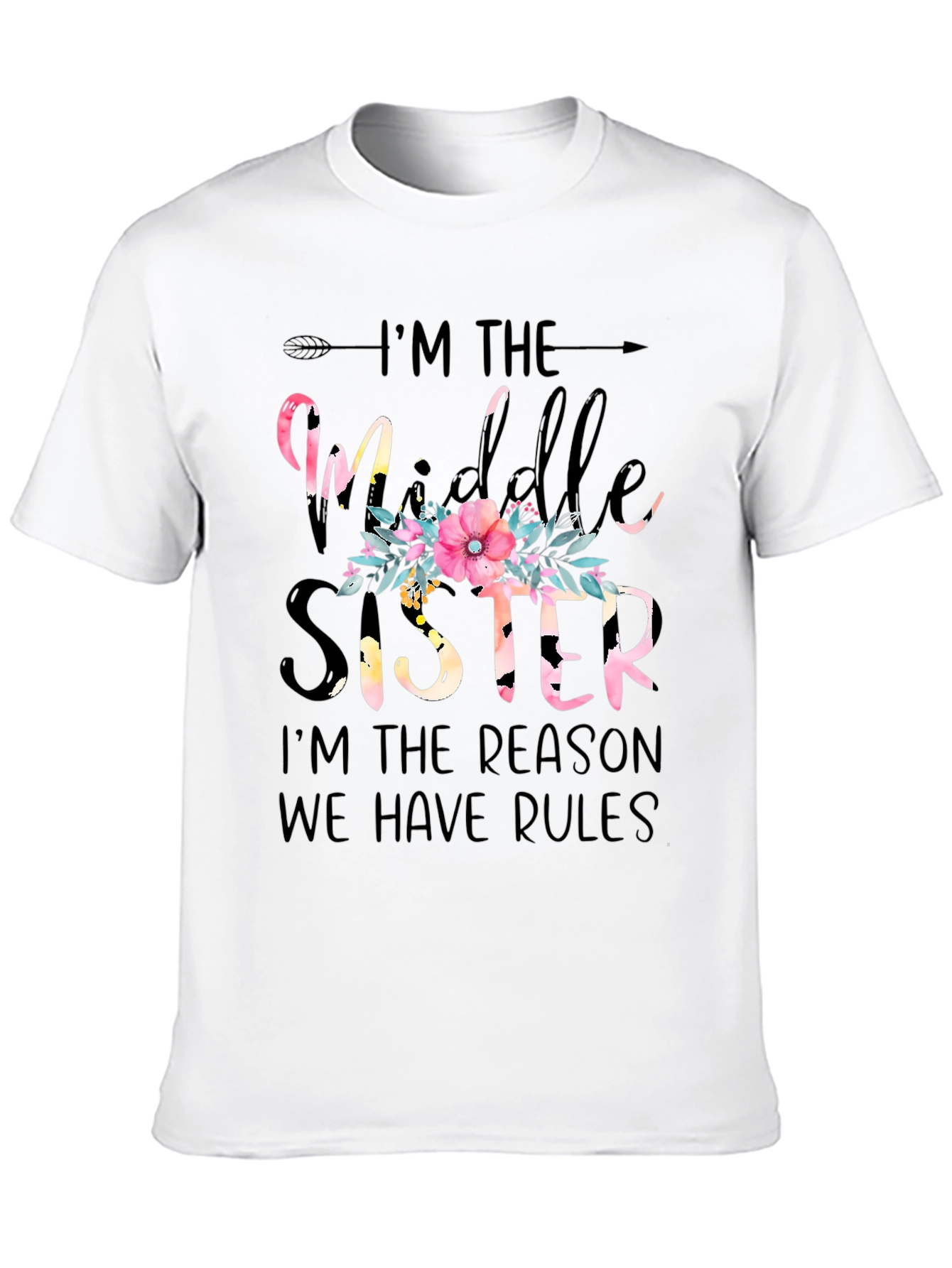 Middle Sister Floral Graphic Tee