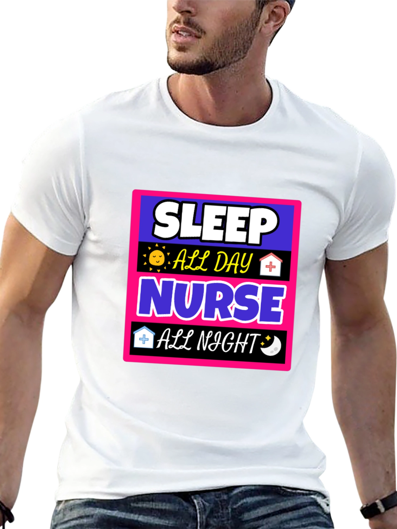 Sleep All Day Nurse All Night T-Shirt