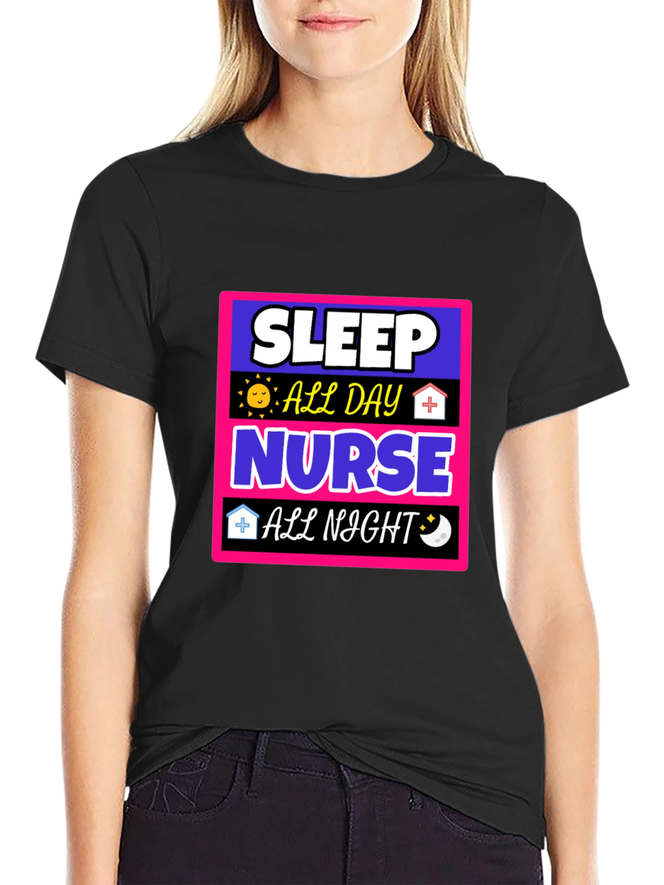 Sleep All Day Nurse All Night T-Shirt
