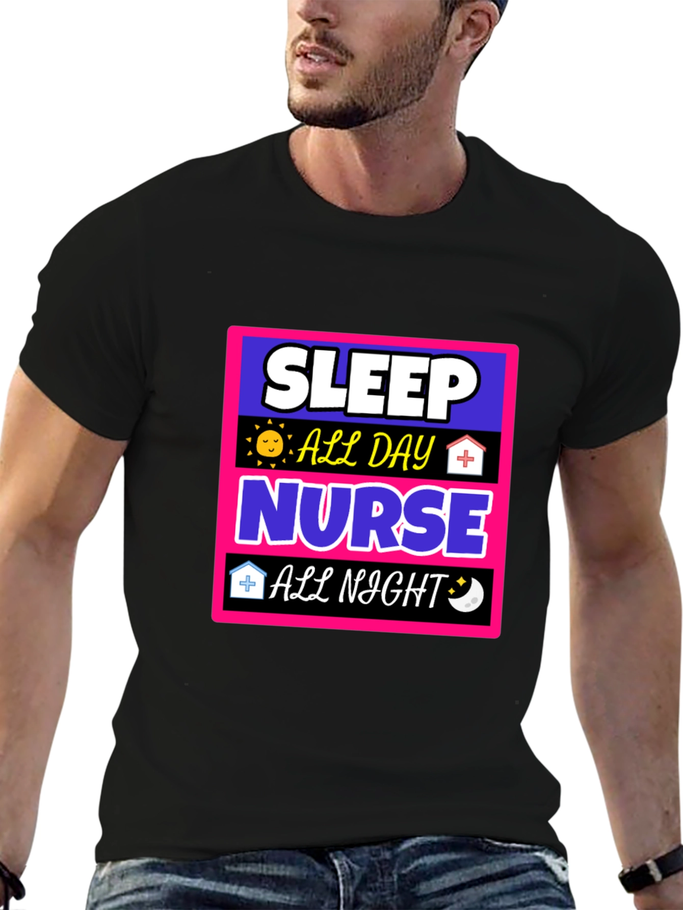 Sleep All Day Nurse All Night T-Shirt
