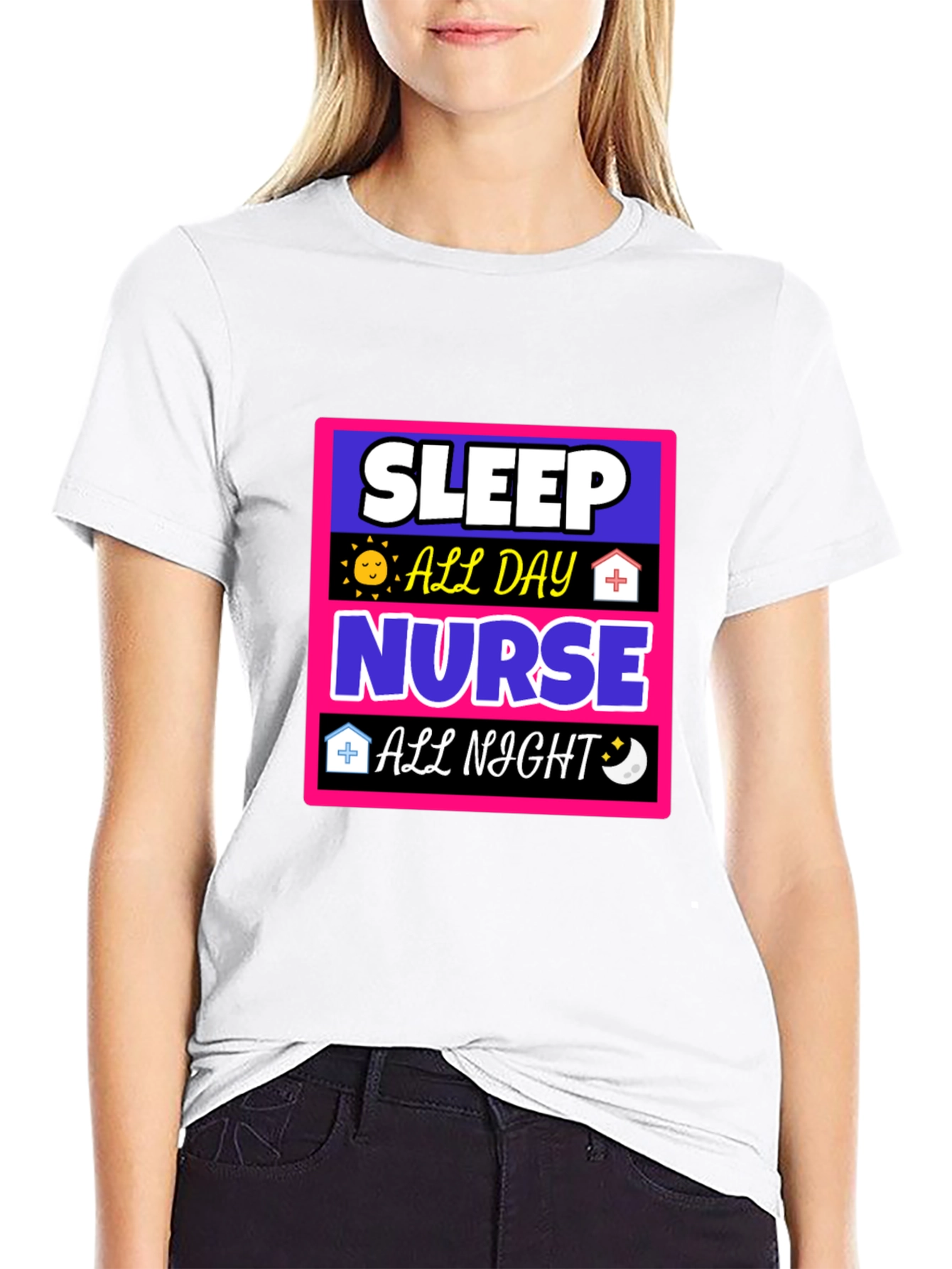 Sleep All Day Nurse All Night T-Shirt