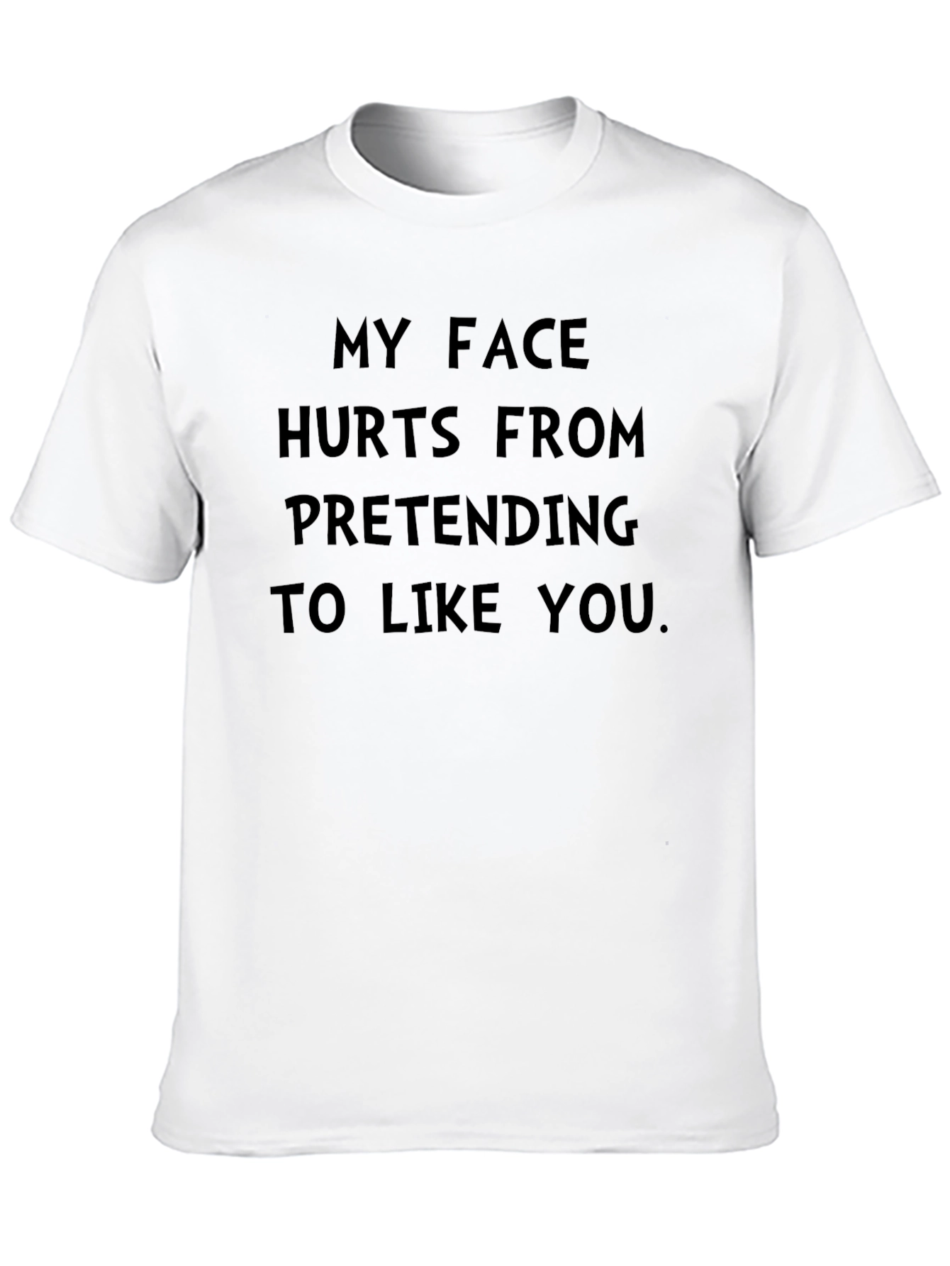 Funny My Face Hurts Mens Black T-Shirt