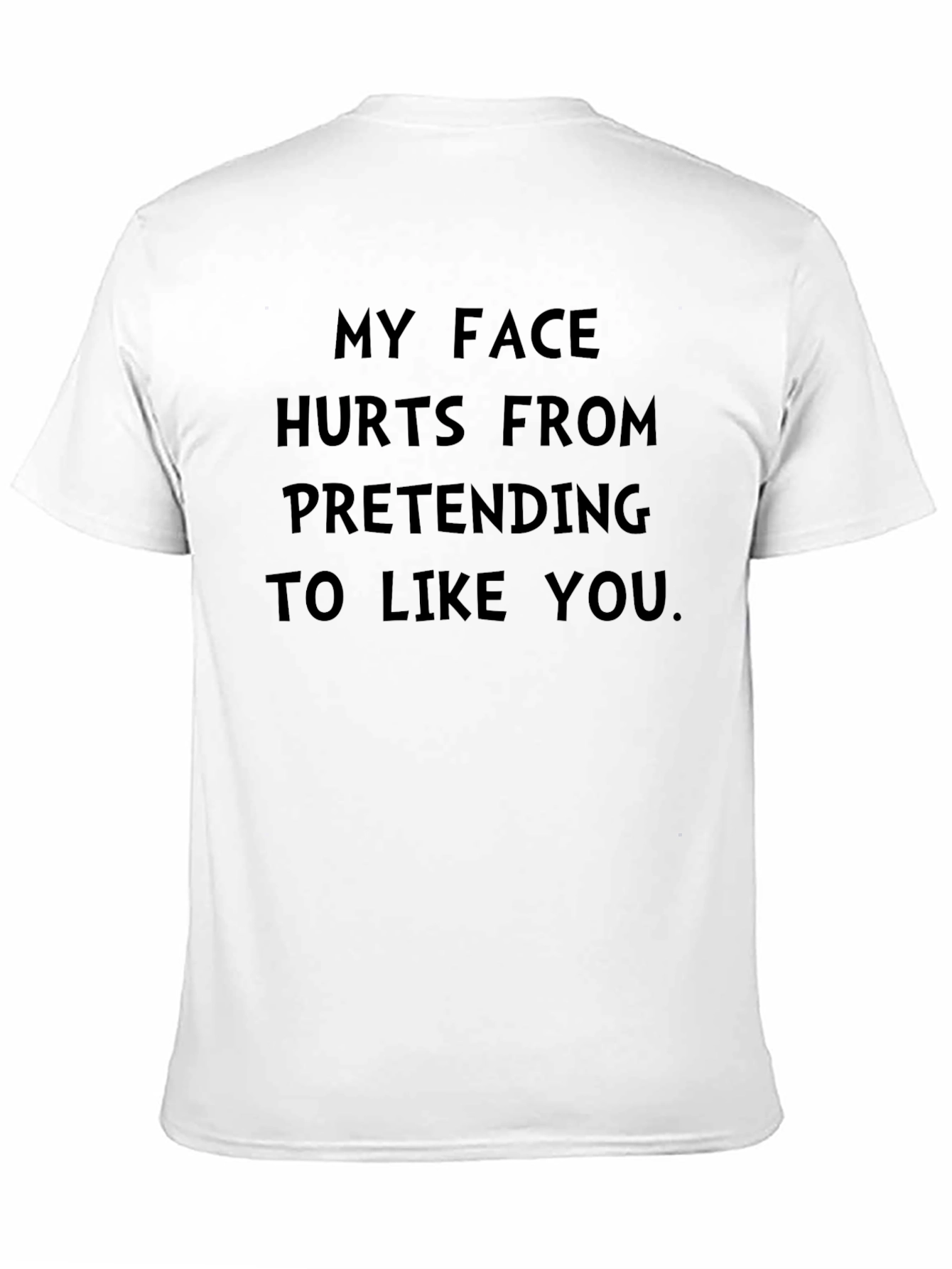 Funny My Face Hurts Mens Black T-Shirt