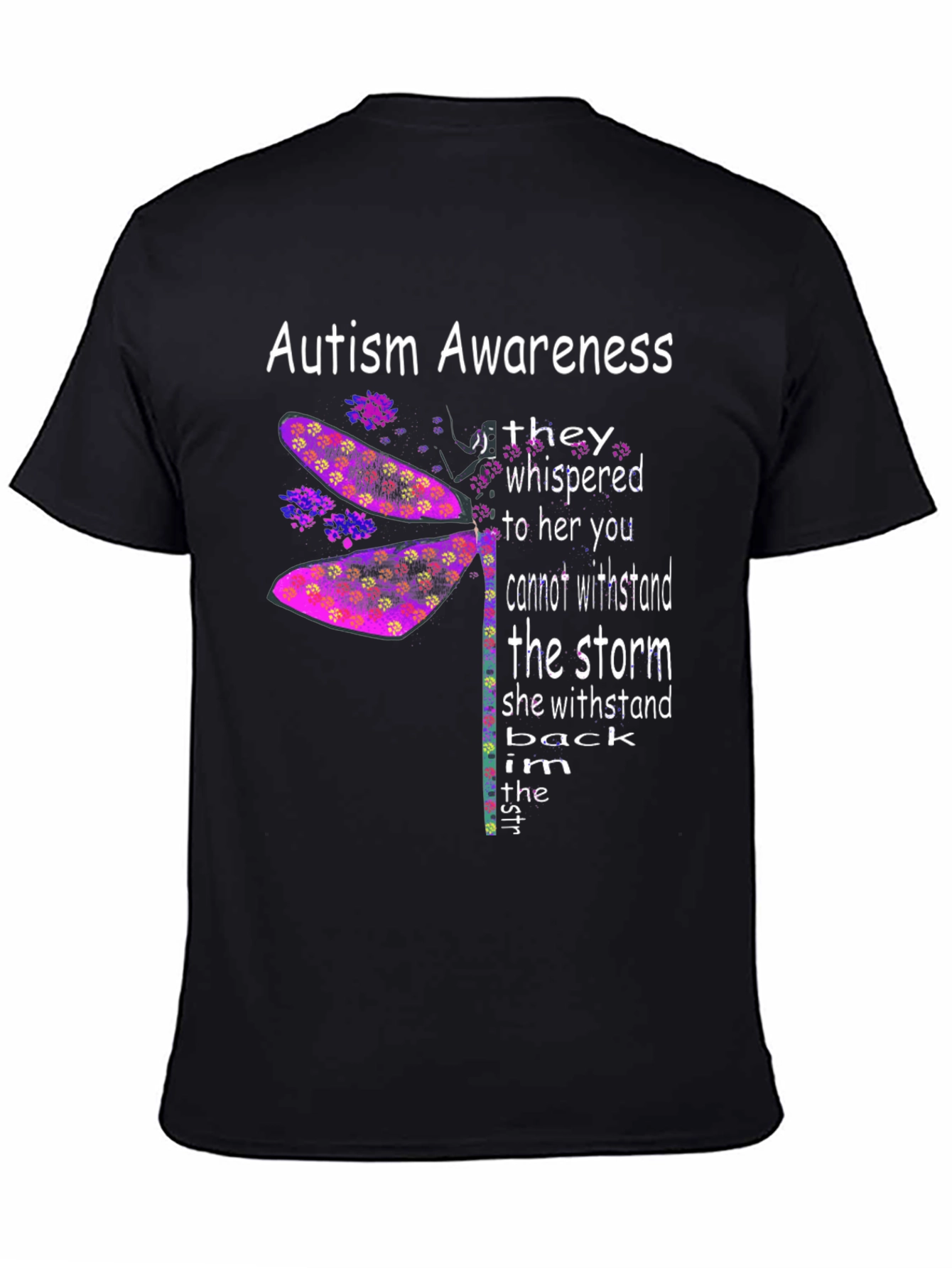 Autism Awareness Dragonfly Graphic Tee