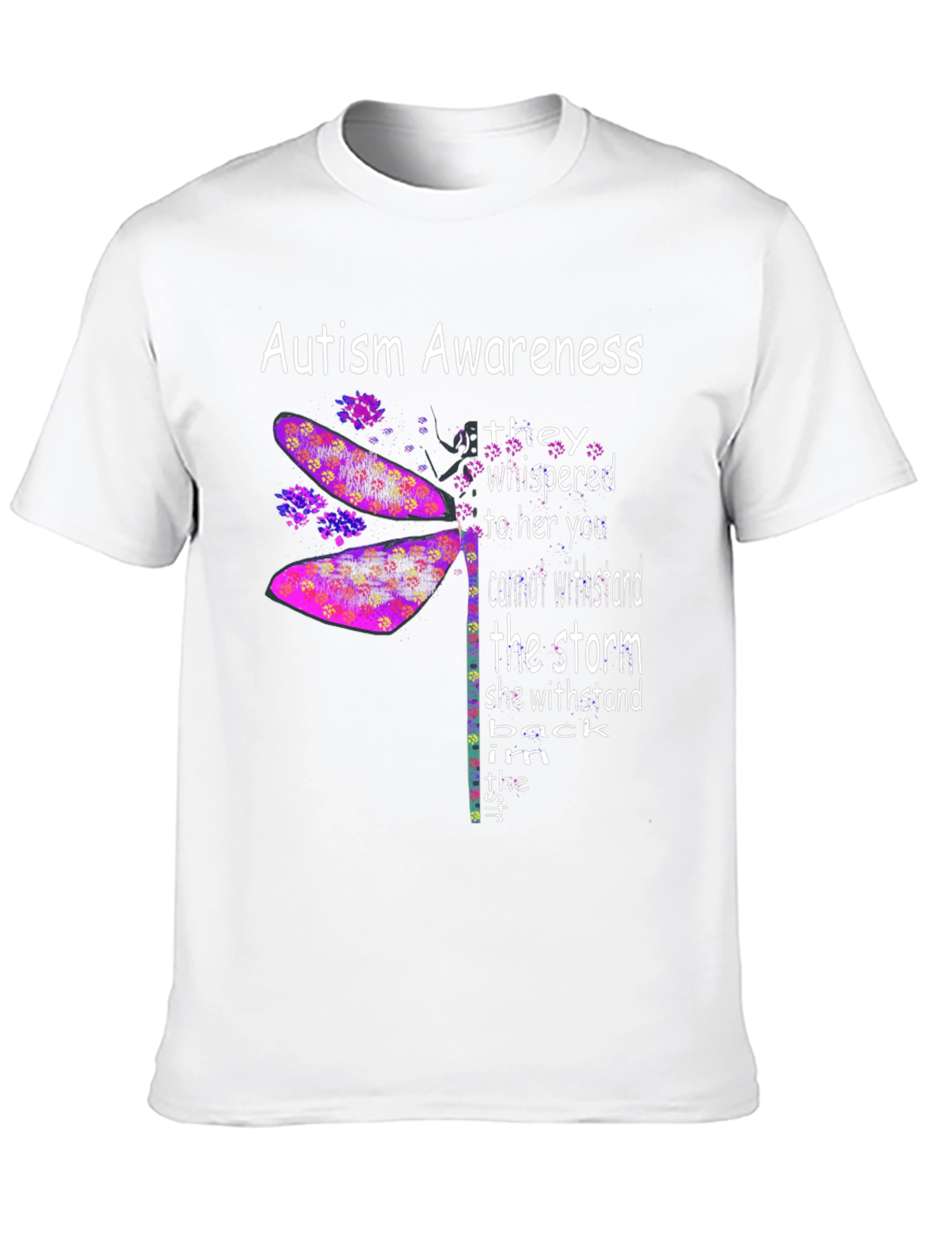 Autism Awareness Dragonfly Graphic Tee