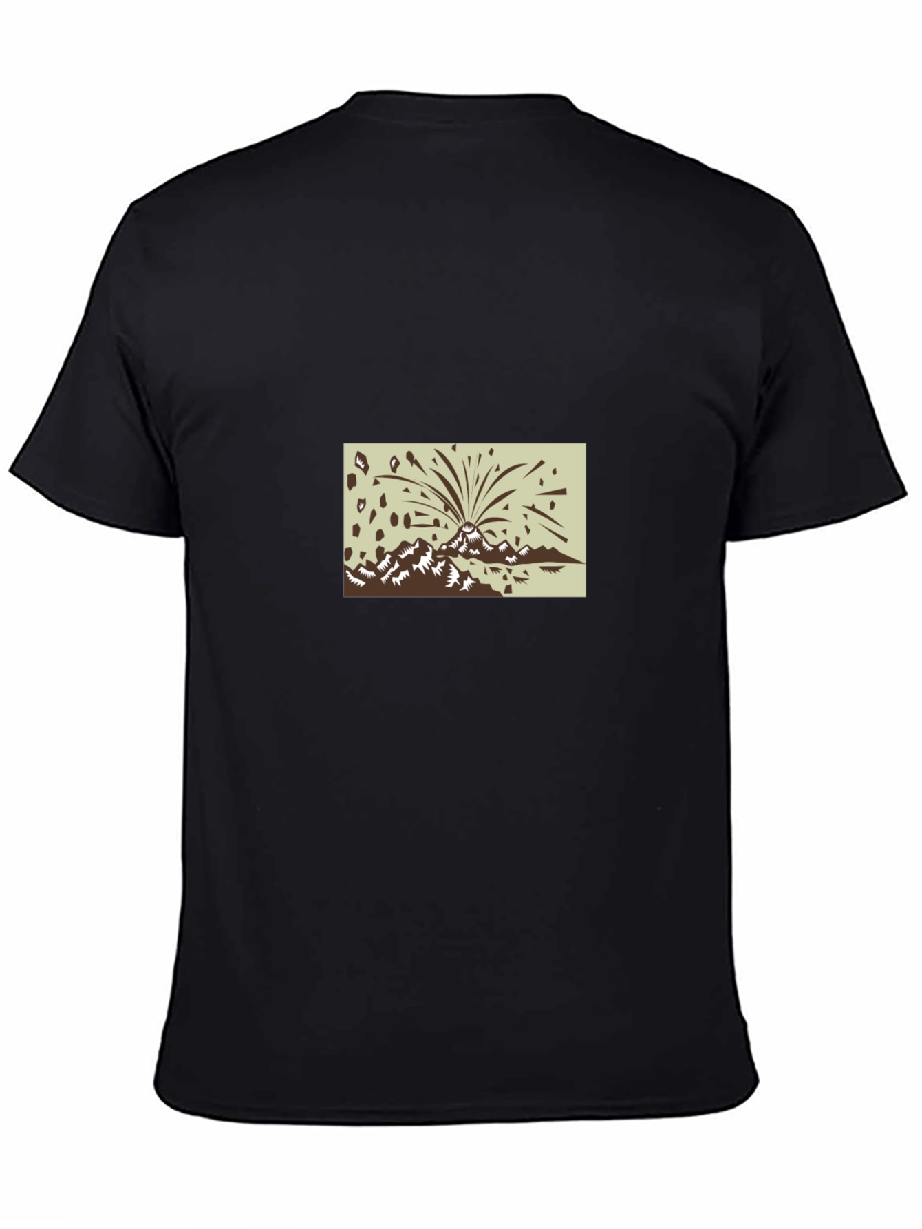 Mountain Fireworks Graphic Black T-Shirt
