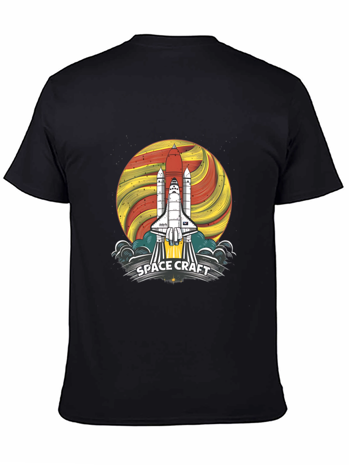 Space Craft Graphic Tee - Rocket Launch Design