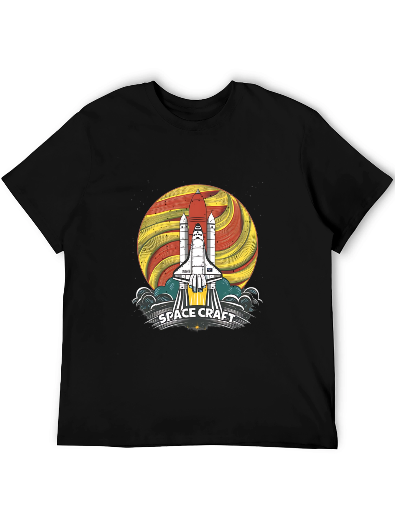 Space Craft Graphic Tee - Rocket Launch Design