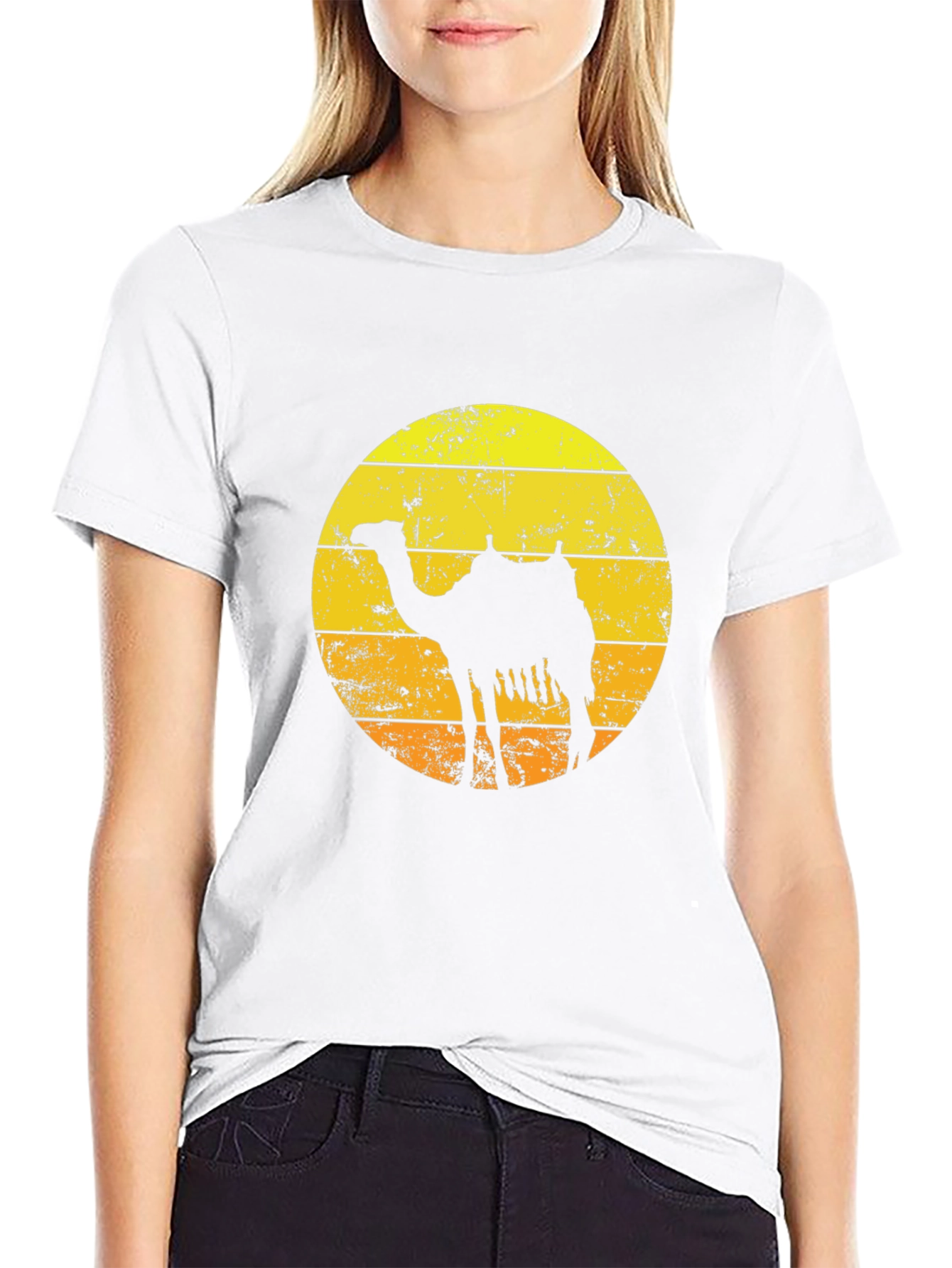 Retro Camel Silhouette T-Shirt