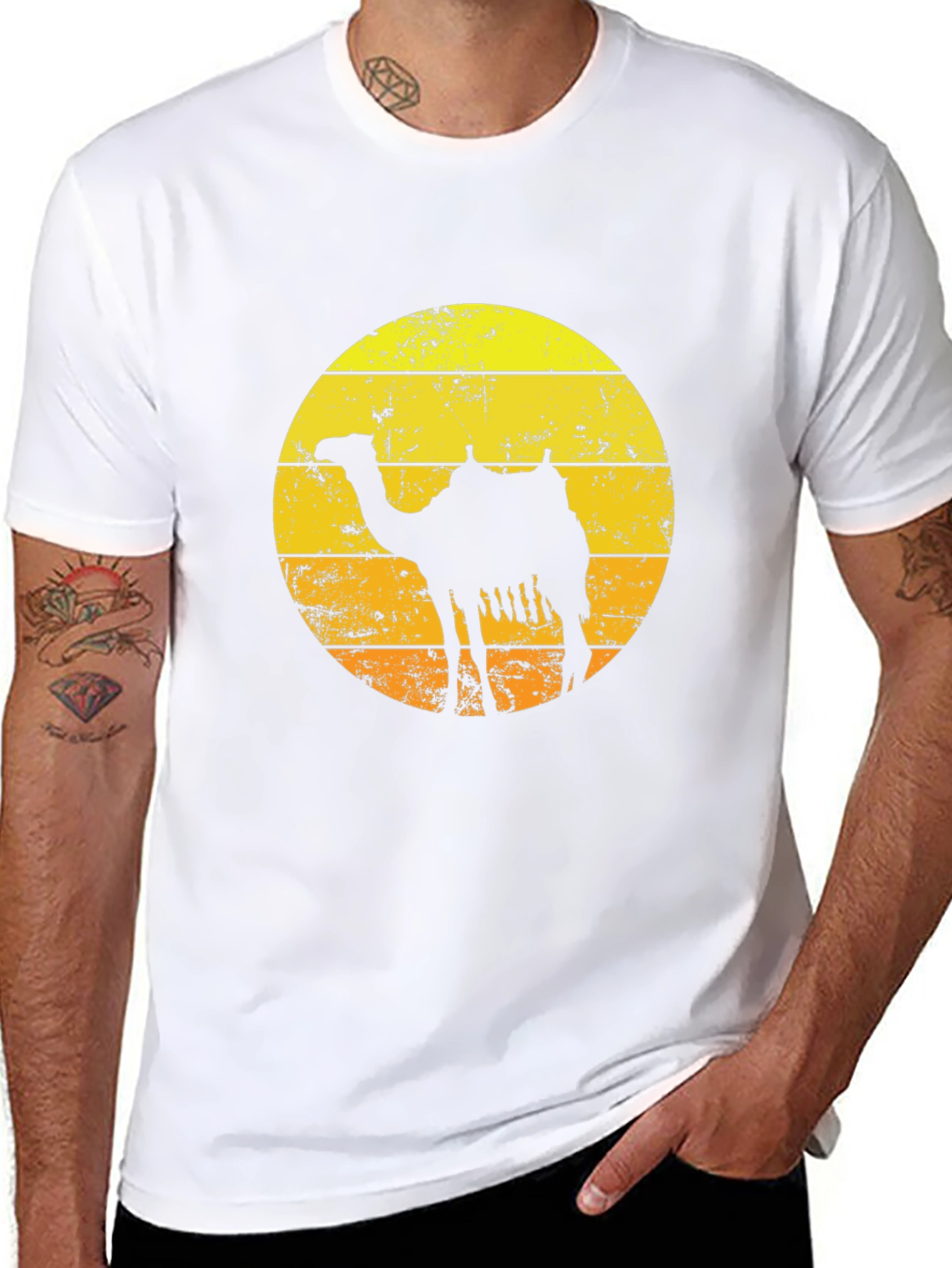 Retro Camel Silhouette T-Shirt