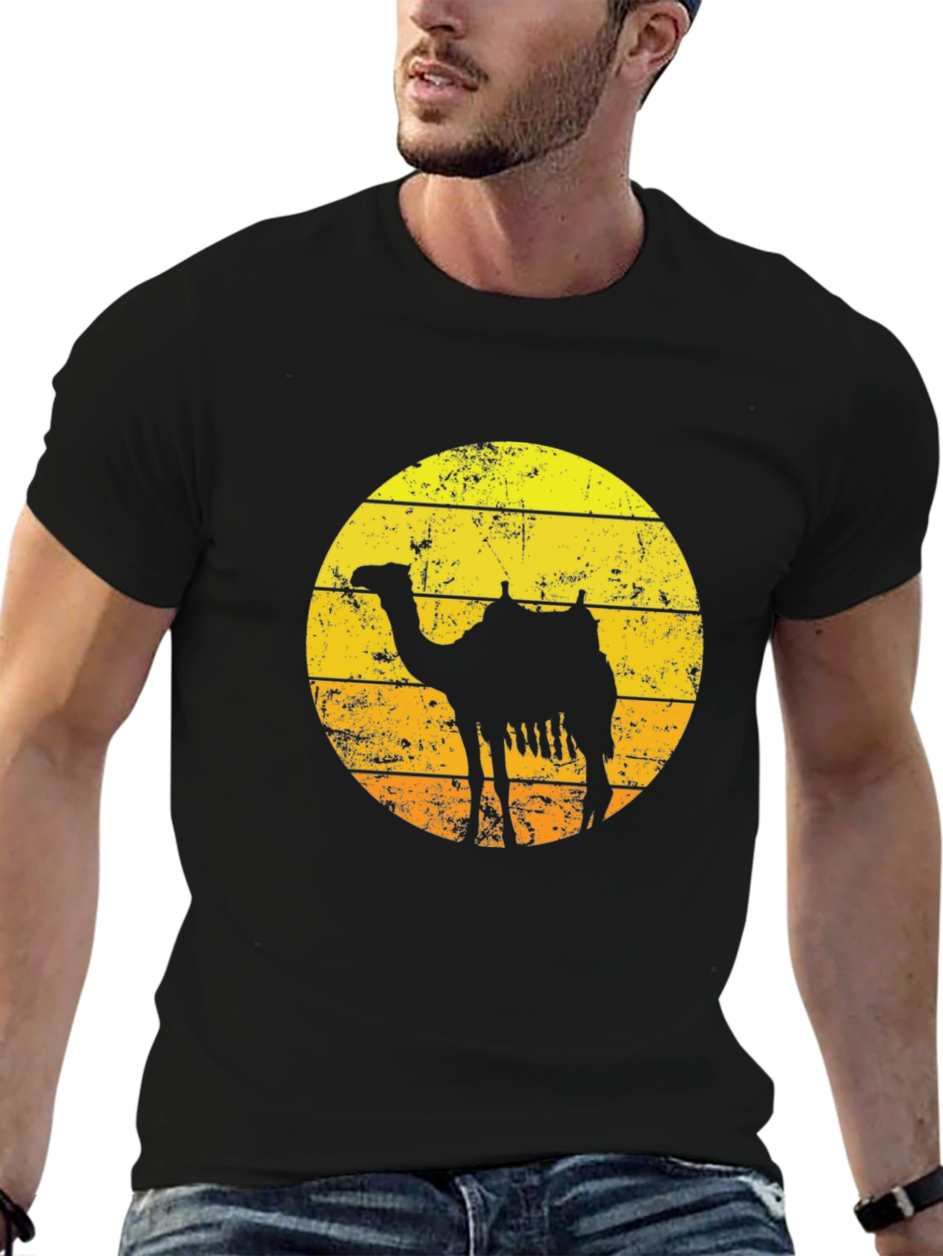 Retro Camel Silhouette T-Shirt