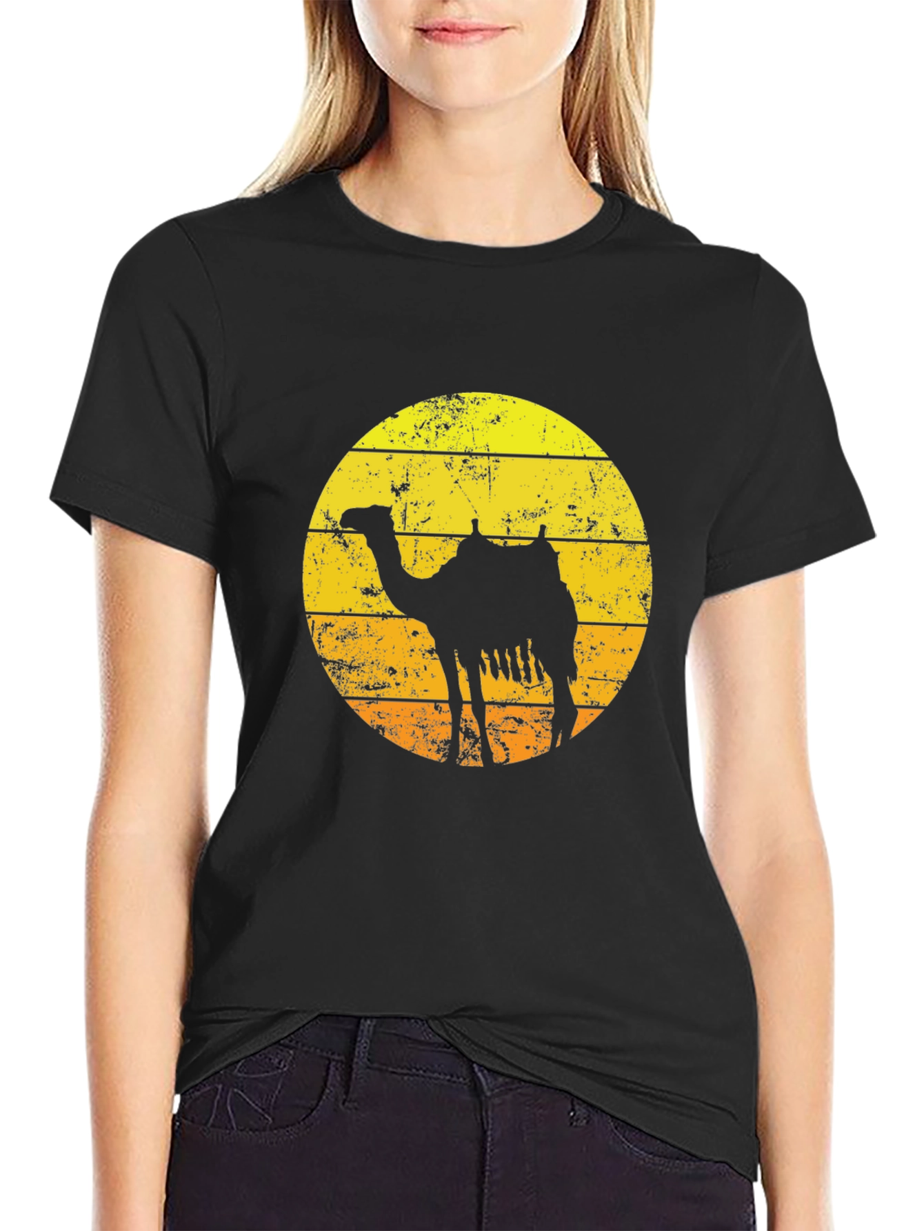Retro Camel Silhouette T-Shirt