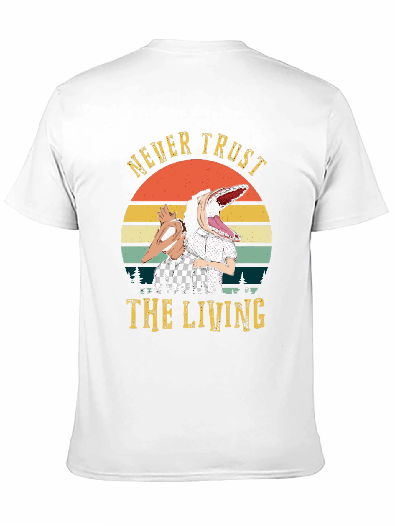 Never Trust the Living T-Shirt - Beetlejuice Inspired