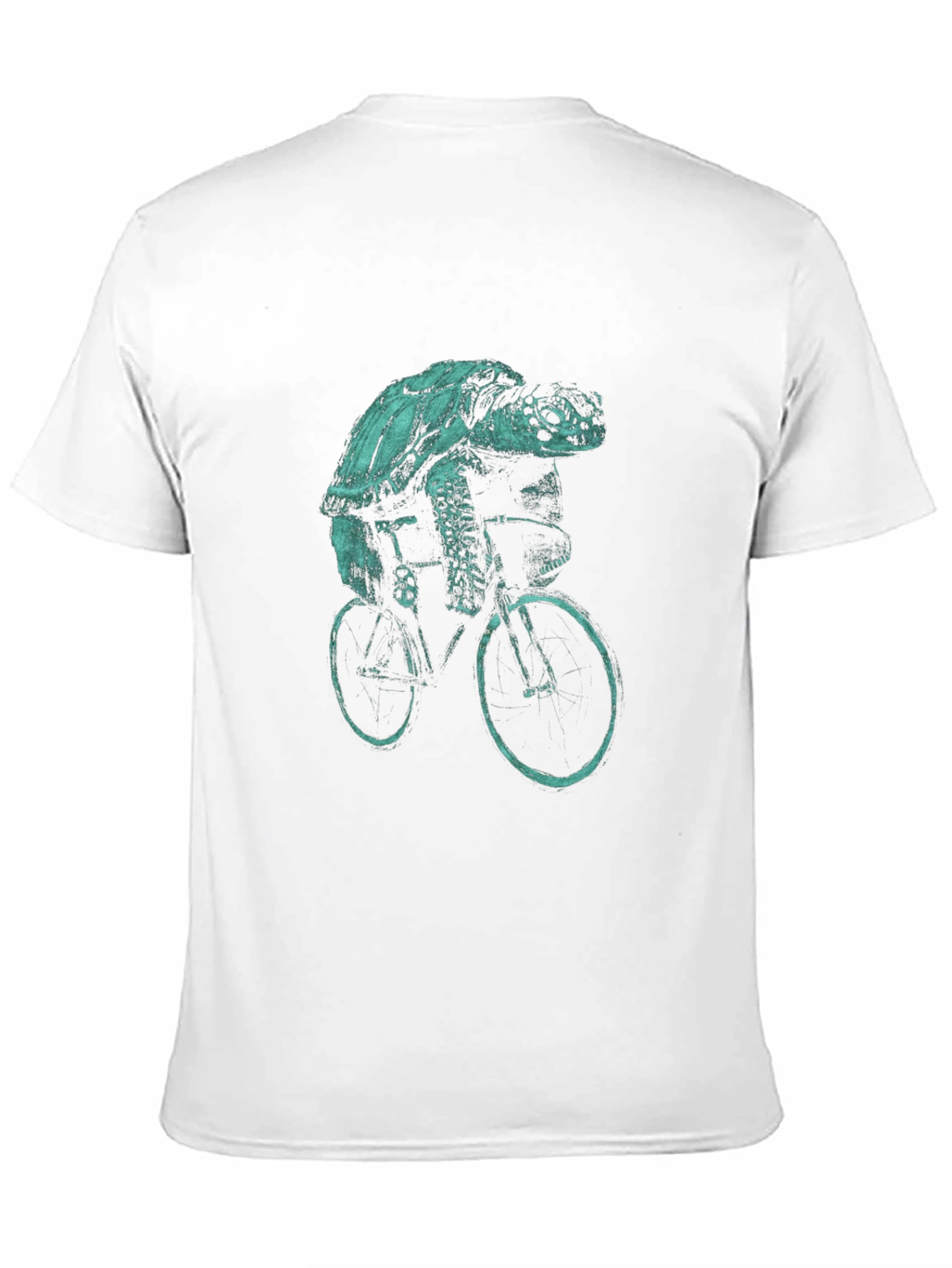 Turtle Riding Bike Graphic T-Shirt