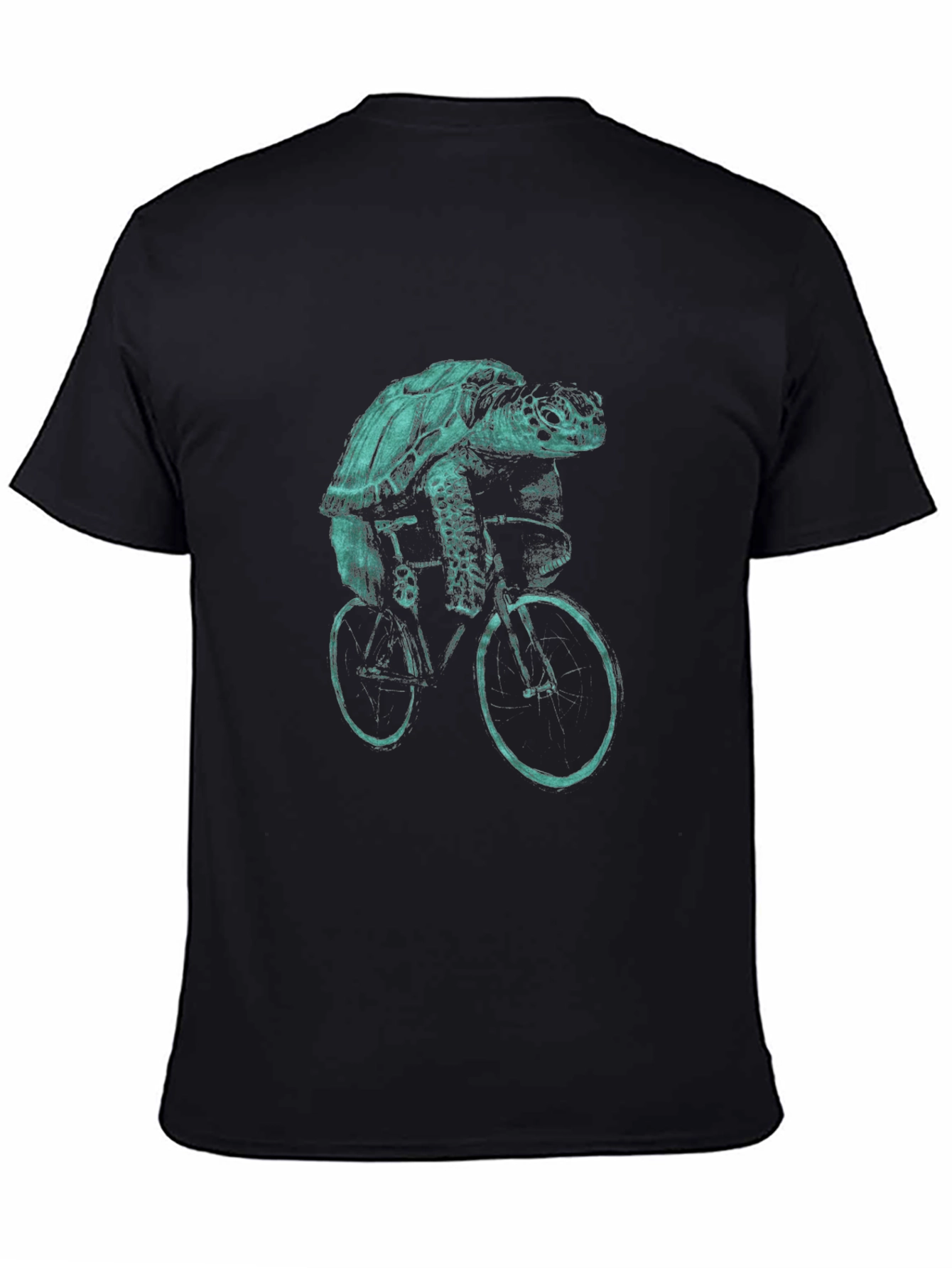 Turtle Riding Bike Graphic T-Shirt
