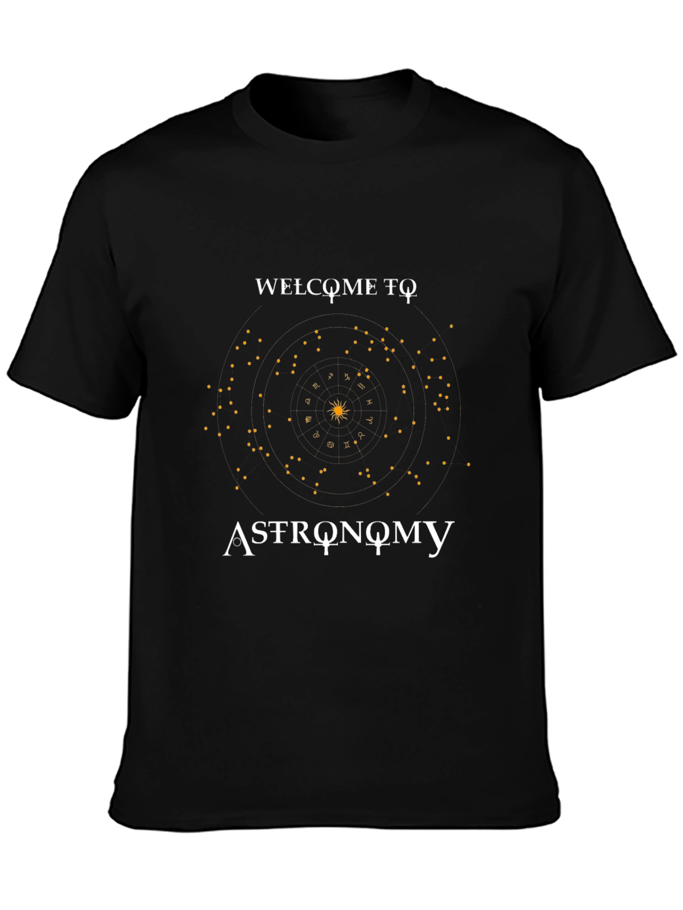 Astronomy Graphic T-Shirt - Celestial Star Design