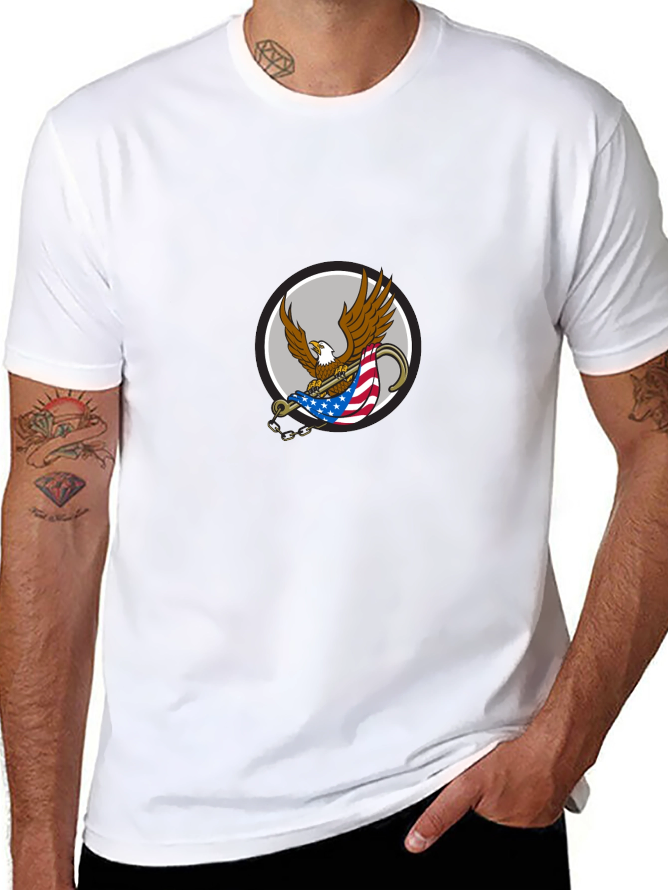 Eagle Flag Graphic T-Shirt