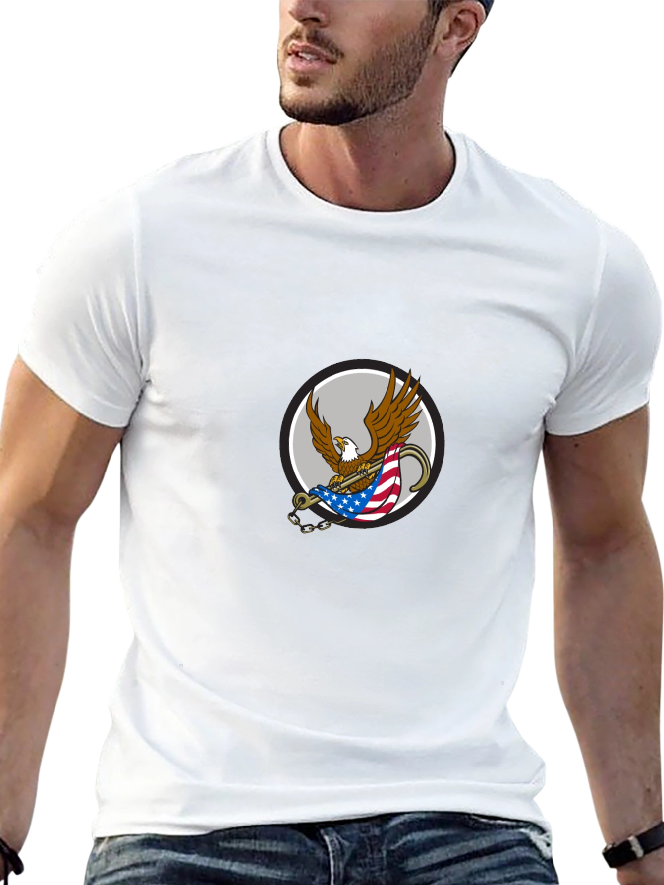 Eagle Flag Graphic T-Shirt