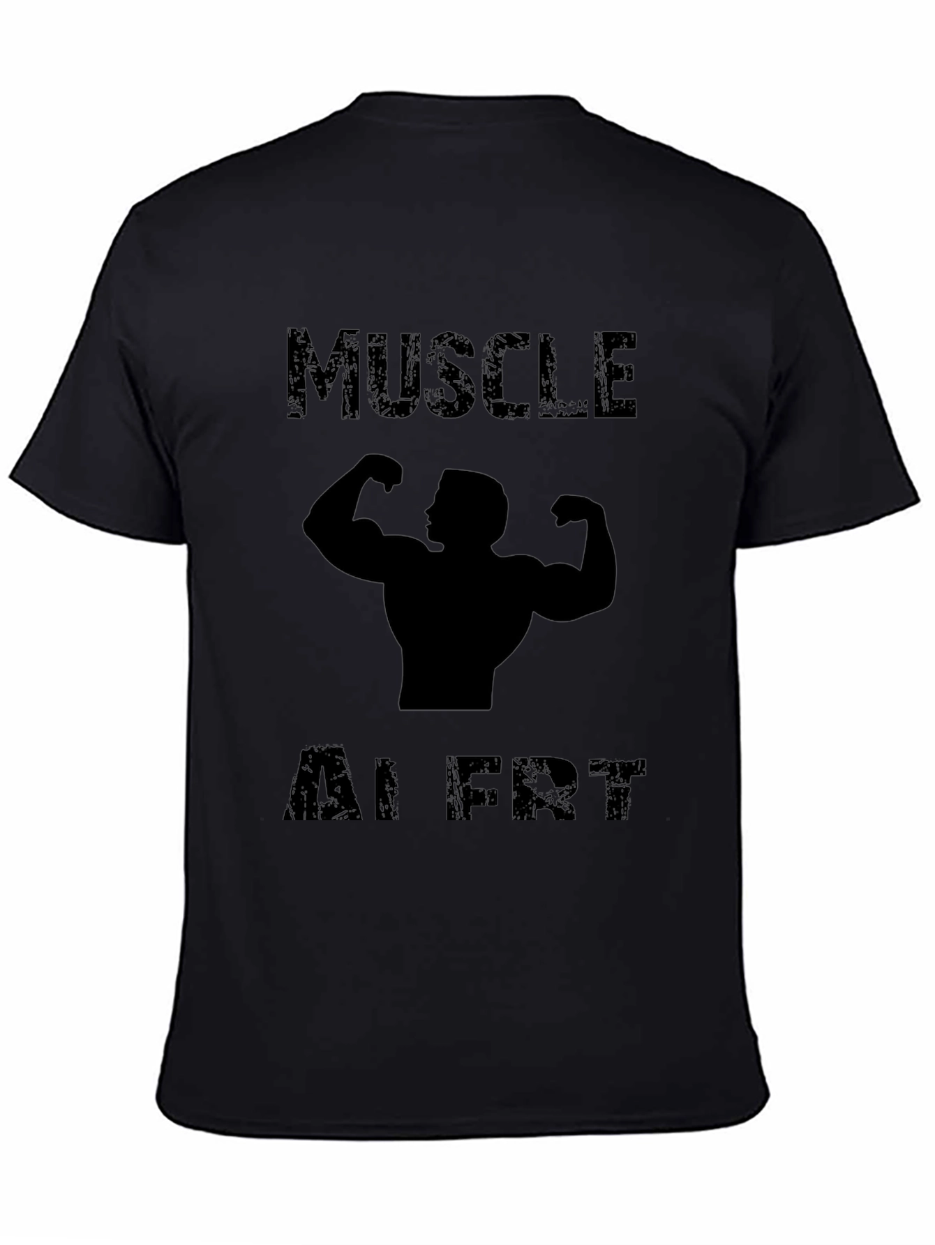 Muscle Alert Graphic Tee - Black