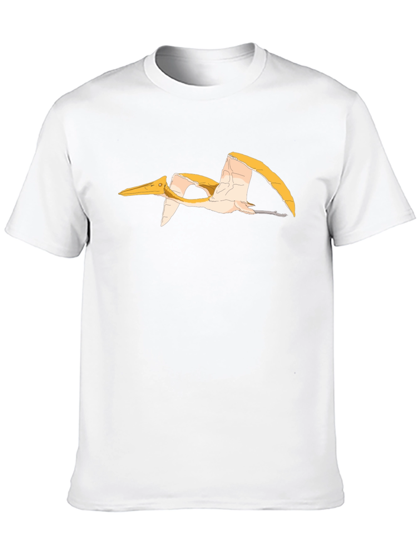 Pterodactyl Graphic Tee - Black Cotton T-Shirt