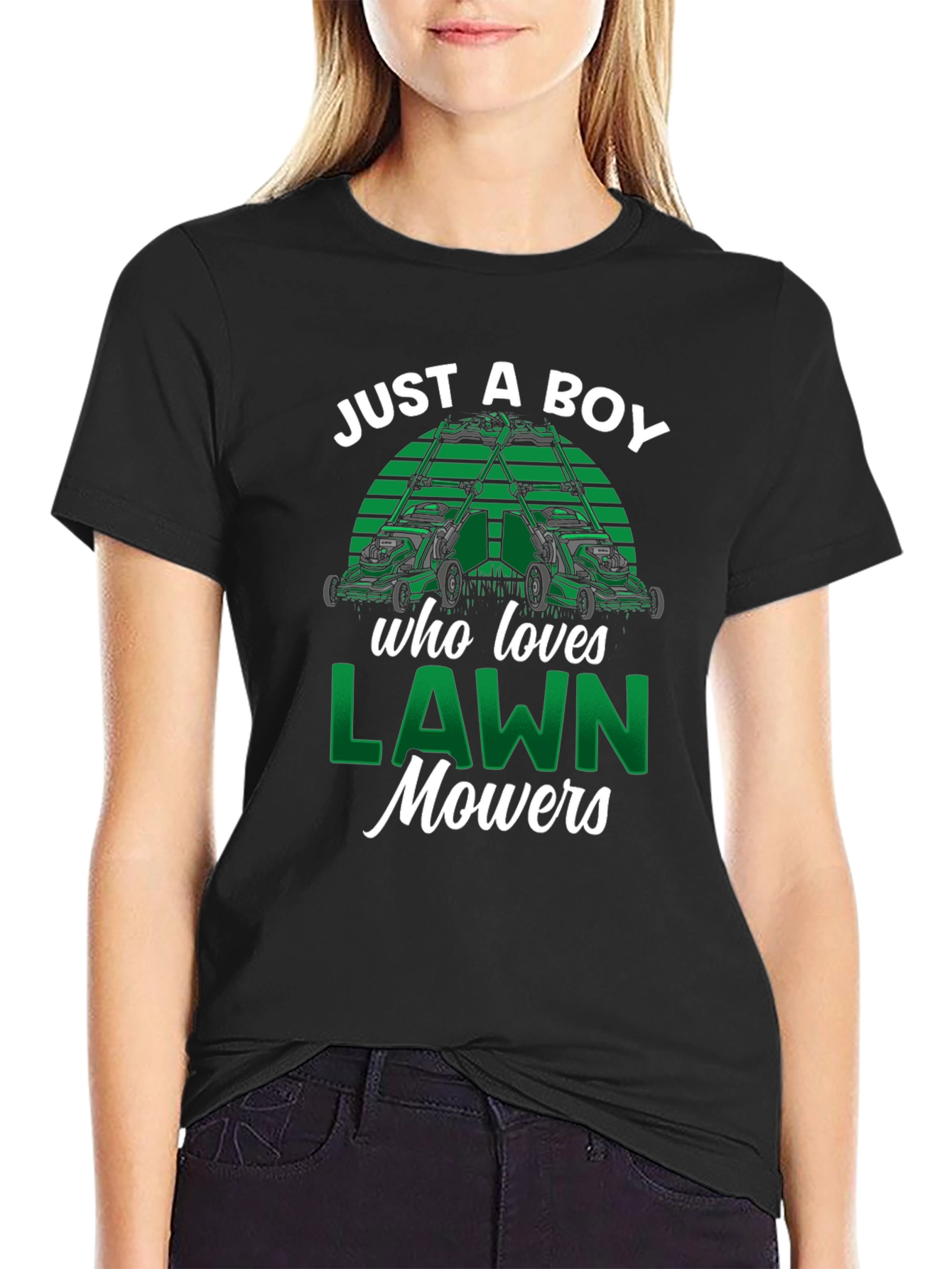 Just A Boy Who Loves Lawn Mowers T-Shirt