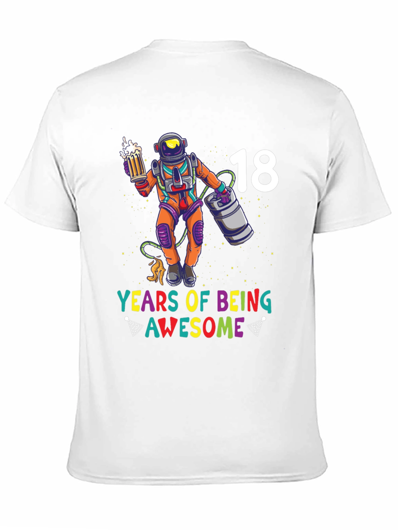 18 Years Awesome Astronaut Graphic Tee