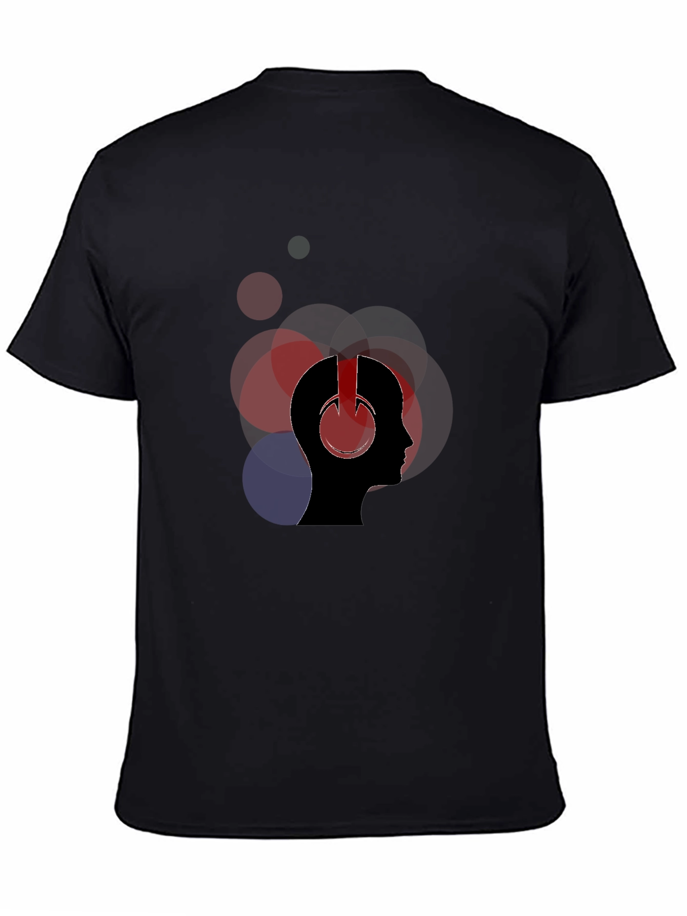 Headphones Mind Black T-Shirt
